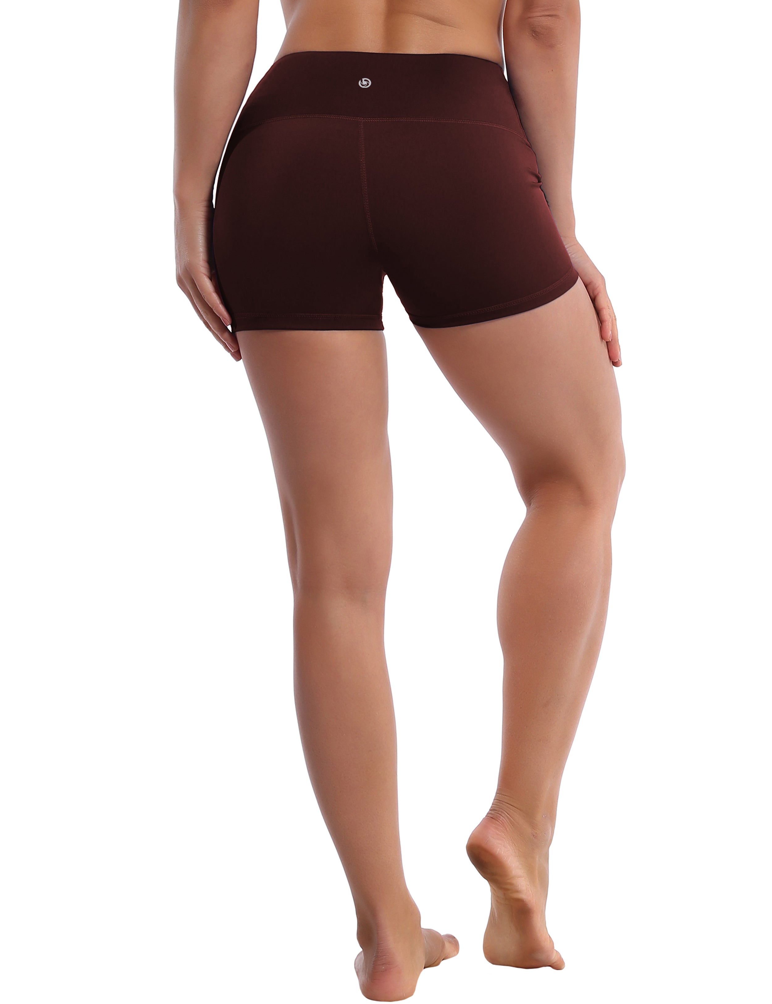 2.5" Pilates Shorts mahoganymaroon Softest-ever fabric High elasticity High density 4-way stretch Fabric doesn't attract lint easily No see-through Moisture-wicking Machine wash 75% Nylon, 25% Spandex