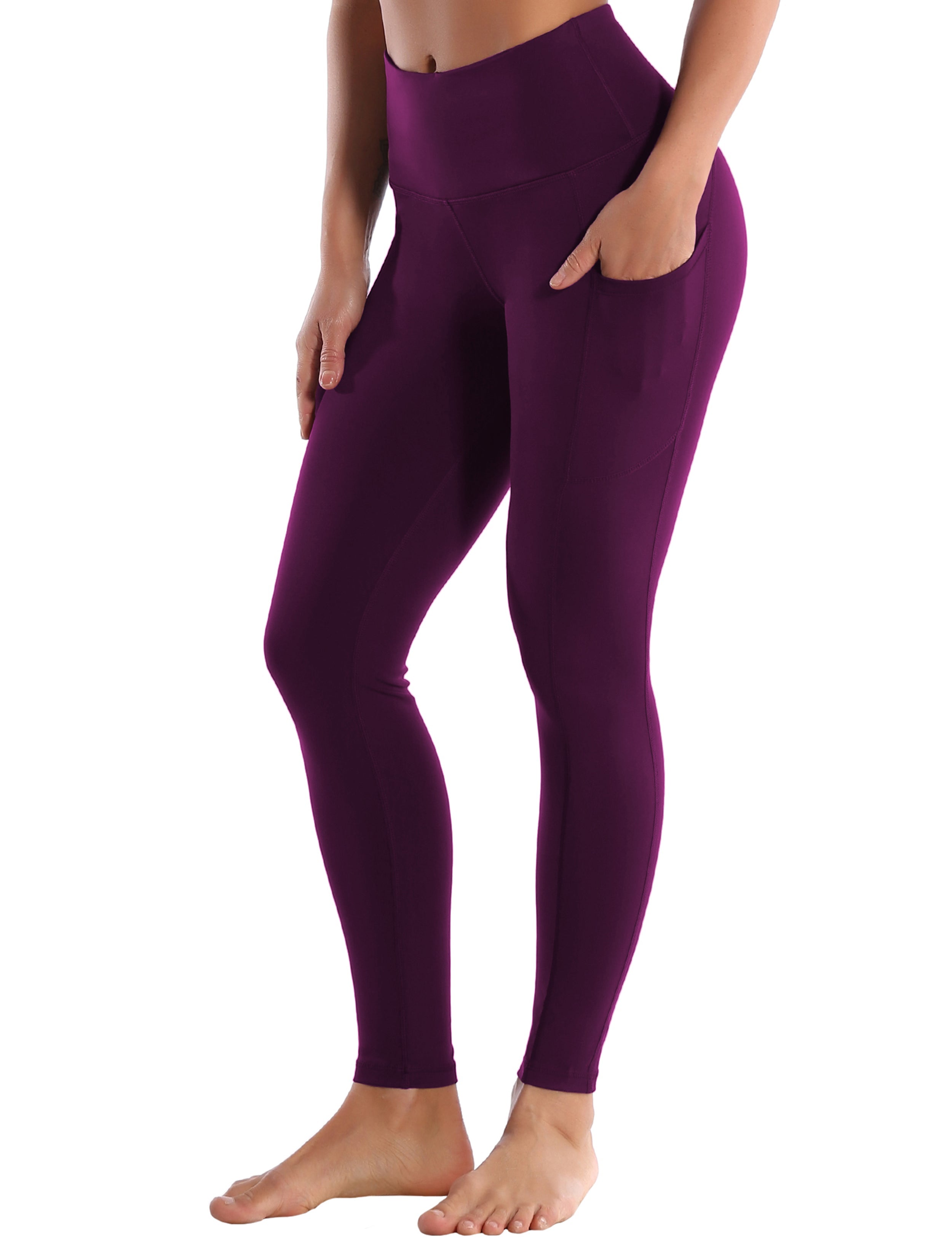 Hip Line Side Pockets Pilates Pants grapevine Sexy Hip Line Side Pockets 75%Nylon/25%Spandex Fabric doesn't attract lint easily 4-way stretch No see-through Moisture-wicking Tummy control Inner pocket Two lengths