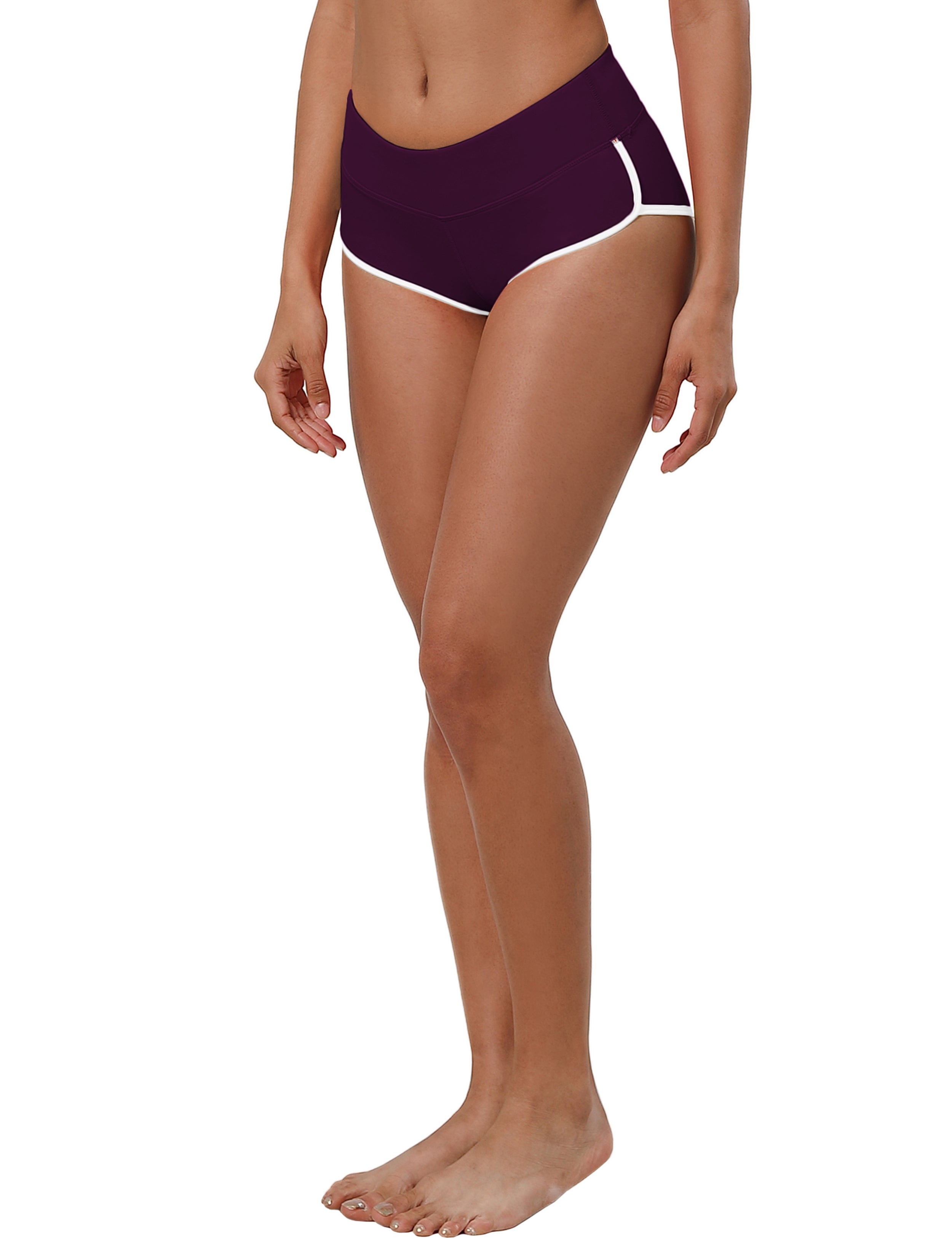 Sexy Booty Pilates Shorts plum Sleek, soft, smooth and totally comfortable: our newest sexy style is here. Softest-ever fabric High elasticity High density 4-way stretch Fabric doesn't attract lint easily No see-through Moisture-wicking Machine wash 75%Nylon/25%Spandex