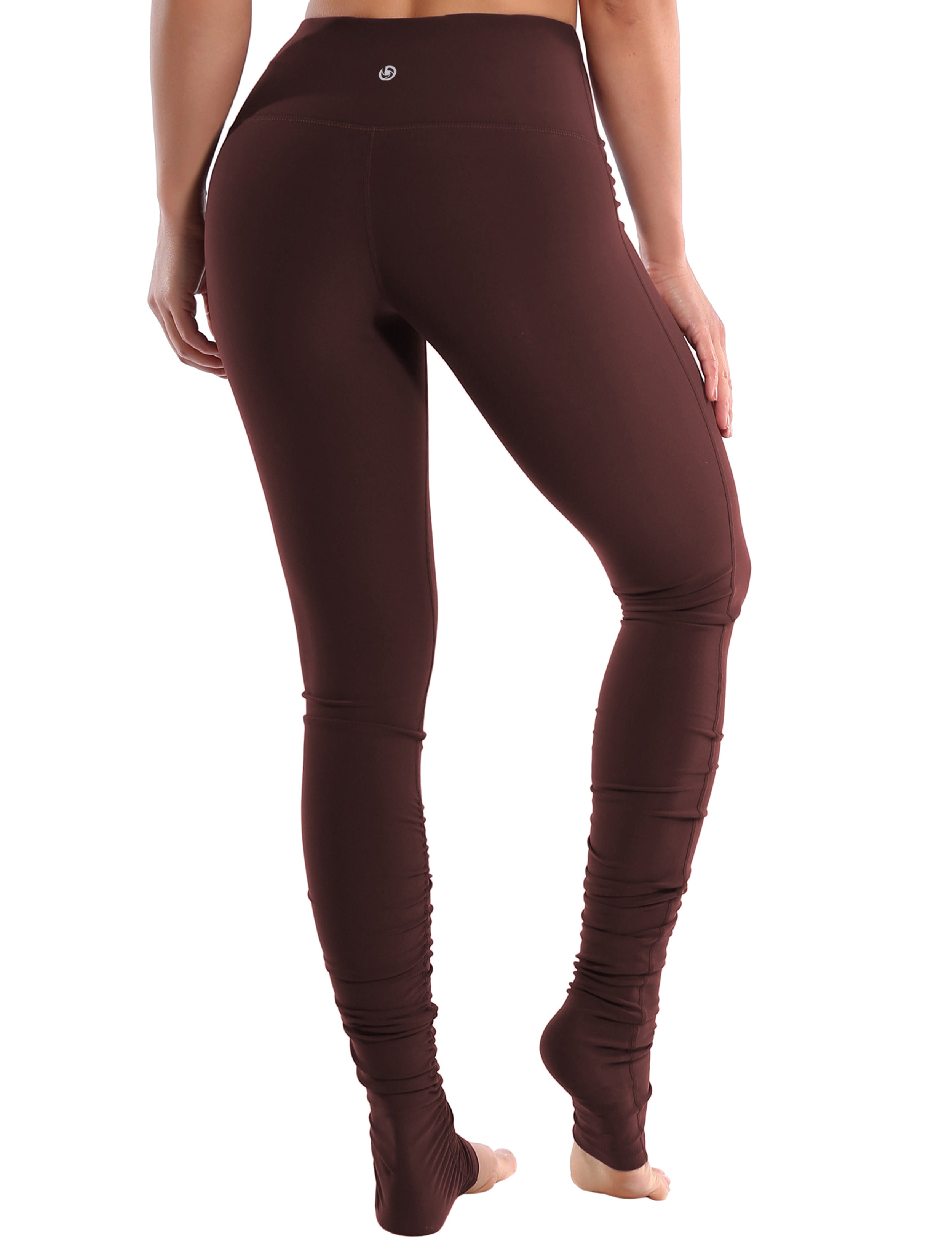 Over the Heel Jogging Pants mahoganymaroon Over the Heel Design 87%Nylon/13%Spandex Fabric doesn't attract lint easily 4-way stretch No see-through Moisture-wicking Tummy control
