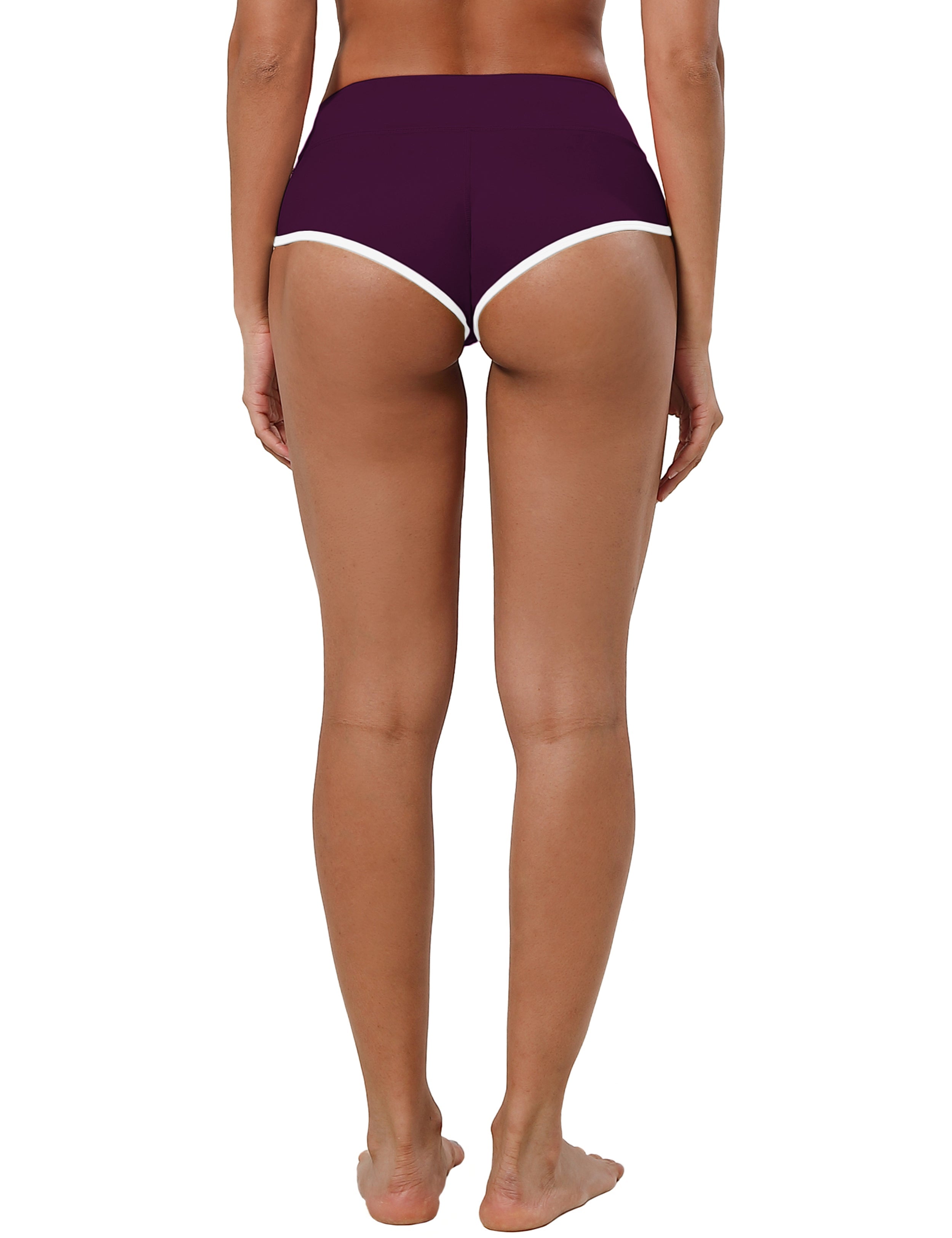 Sexy Booty Biking Shorts plum Sleek, soft, smooth and totally comfortable: our newest sexy style is here. Softest-ever fabric High elasticity High density 4-way stretch Fabric doesn't attract lint easily No see-through Moisture-wicking Machine wash 75%Nylon/25%Spandex