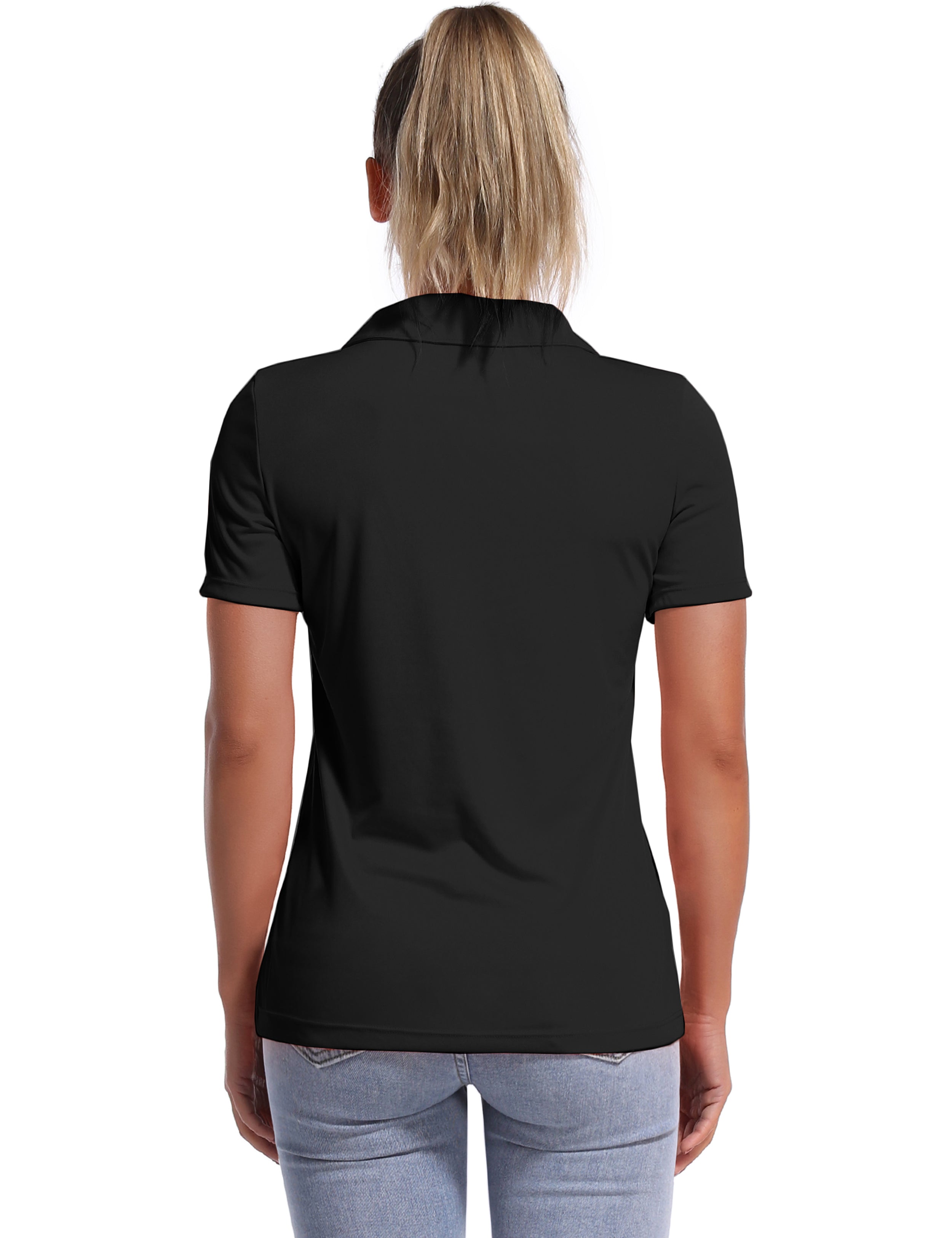 Short Sleeve Slim Fit Polo Shirt black_Jogging
