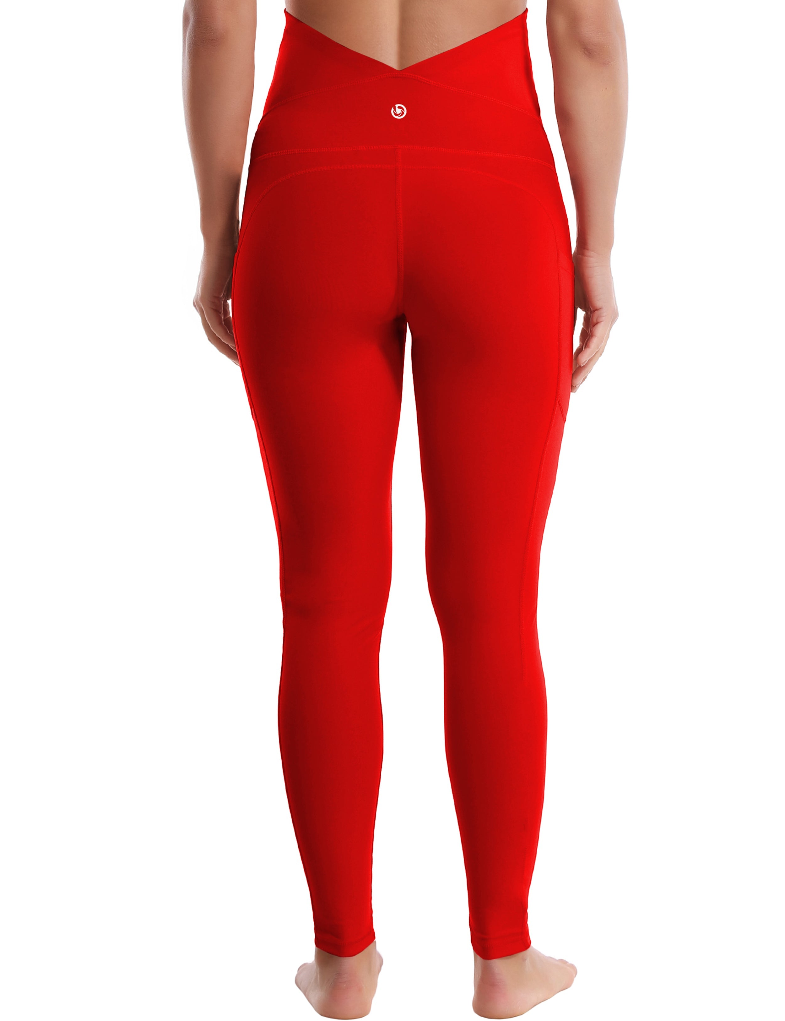 26" Side Pockets Maternity Jogging Pants scarlet 87%Nylon/13%Spandex Softest-ever fabric High elasticity 4-way stretch Fabric doesn't attract lint easily No see-through Moisture-wicking Machine wash