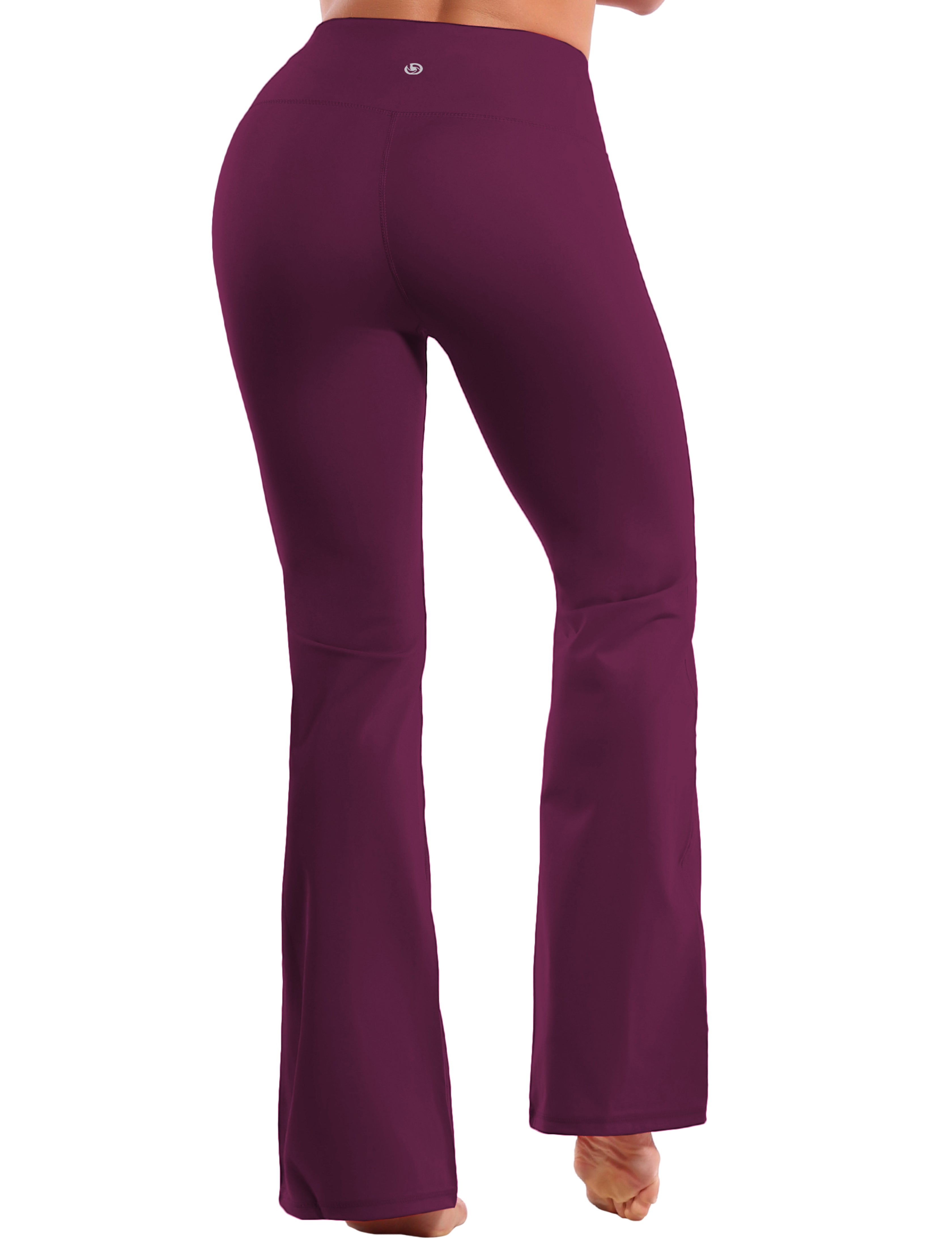 High Waist Bootcut Leggings Grapevine 75%Nylon/25%Spandex Fabric doesn't attract lint easily 4-way stretch No see-through Moisture-wicking Tummy control Inner pocket Five lengths
