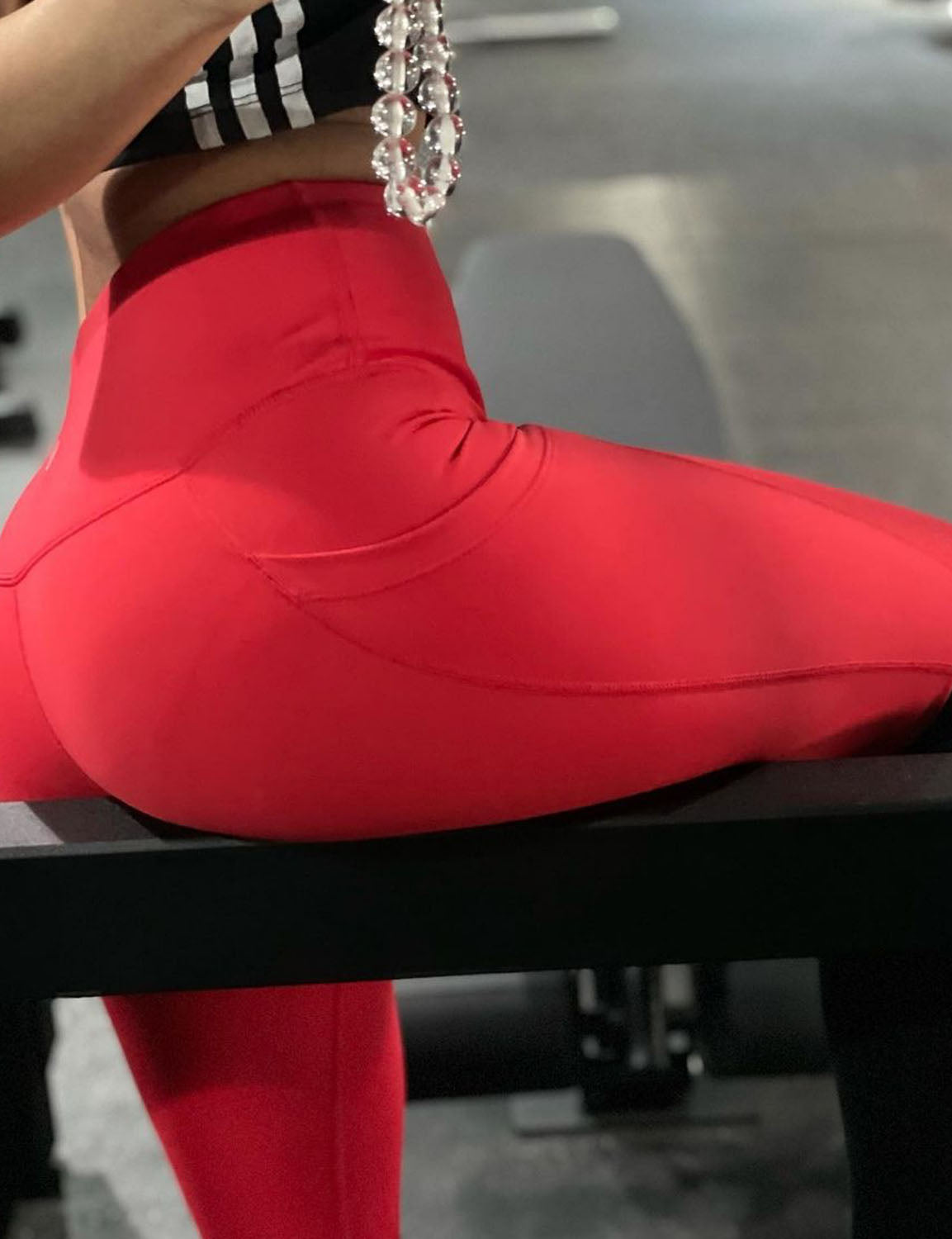 High Waist Side Pockets Yoga Pants scarlet ins_yoga