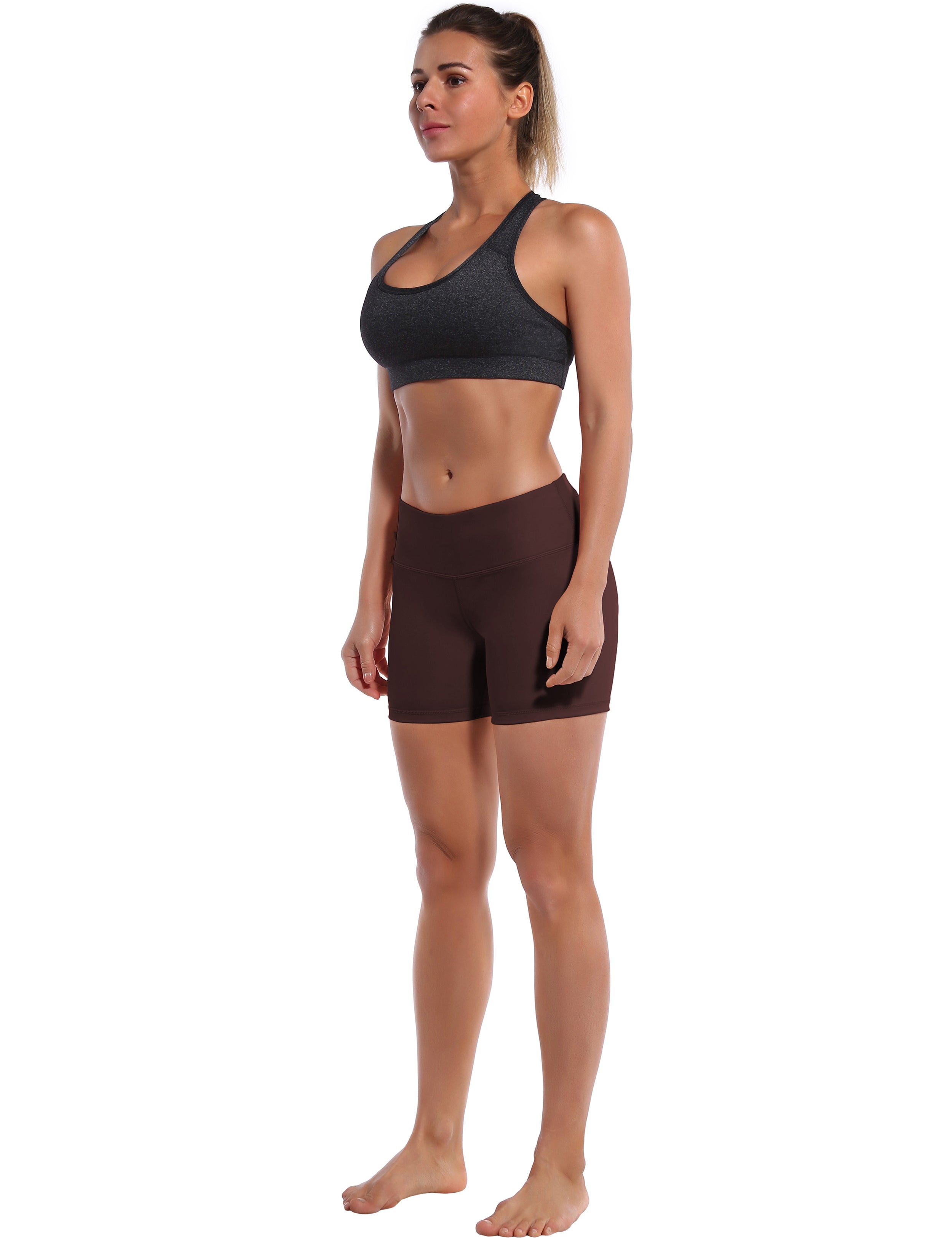 4" Jogging Shorts mahoganymaroon Sleek, soft, smooth and totally comfortable: our newest style is here. Softest-ever fabric High elasticity High density 4-way stretch Fabric doesn't attract lint easily No see-through Moisture-wicking Machine wash 75% Nylon, 25% Spandex