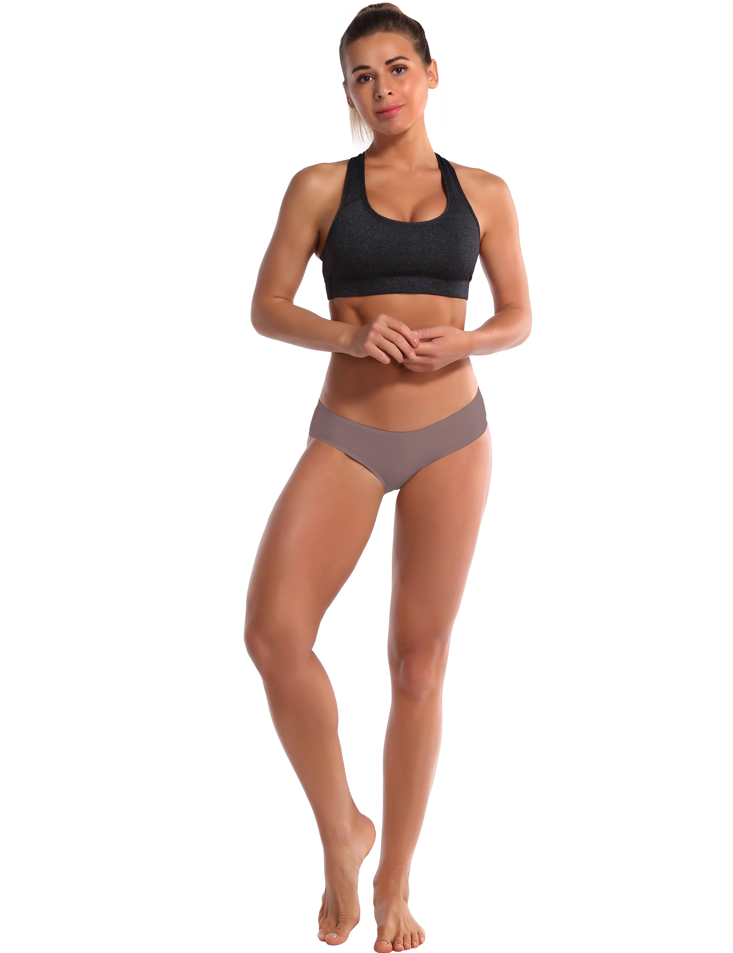 Invisibles Sport Bikini Panties brown Sleek, soft, smooth and totally comfortable: our newest bikini style is here. High elasticity High density Softest-ever fabric Laser cutting Unsealed Comfortable No panty lines Machine wash 95% Nylon, 5% Spandex