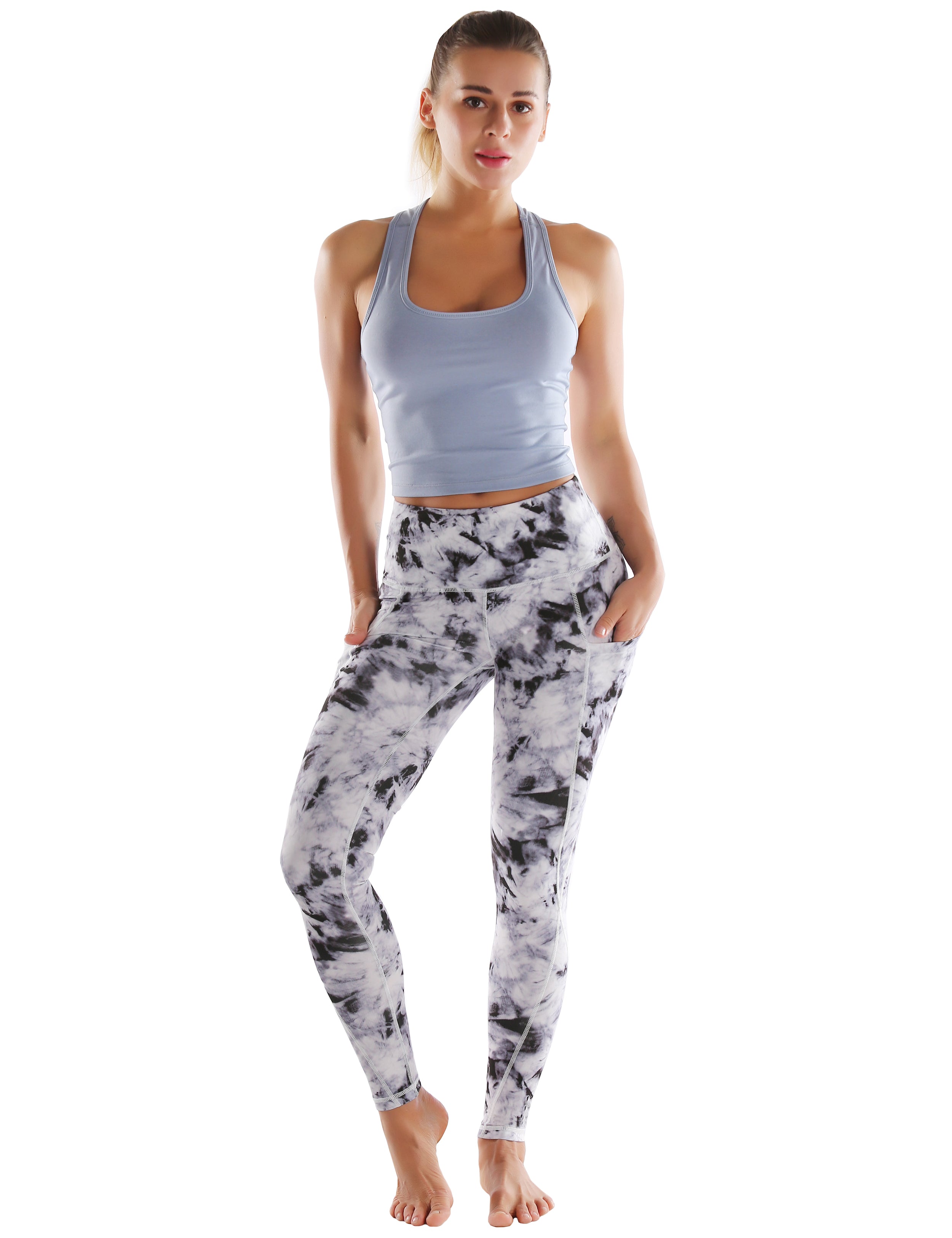 High Waist Side Pockets Jogging Pants blackdandelion 78%Polyester/22%Spandex Fabric doesn't attract lint easily 4-way stretch No see-through Moisture-wicking Tummy control Inner pocket