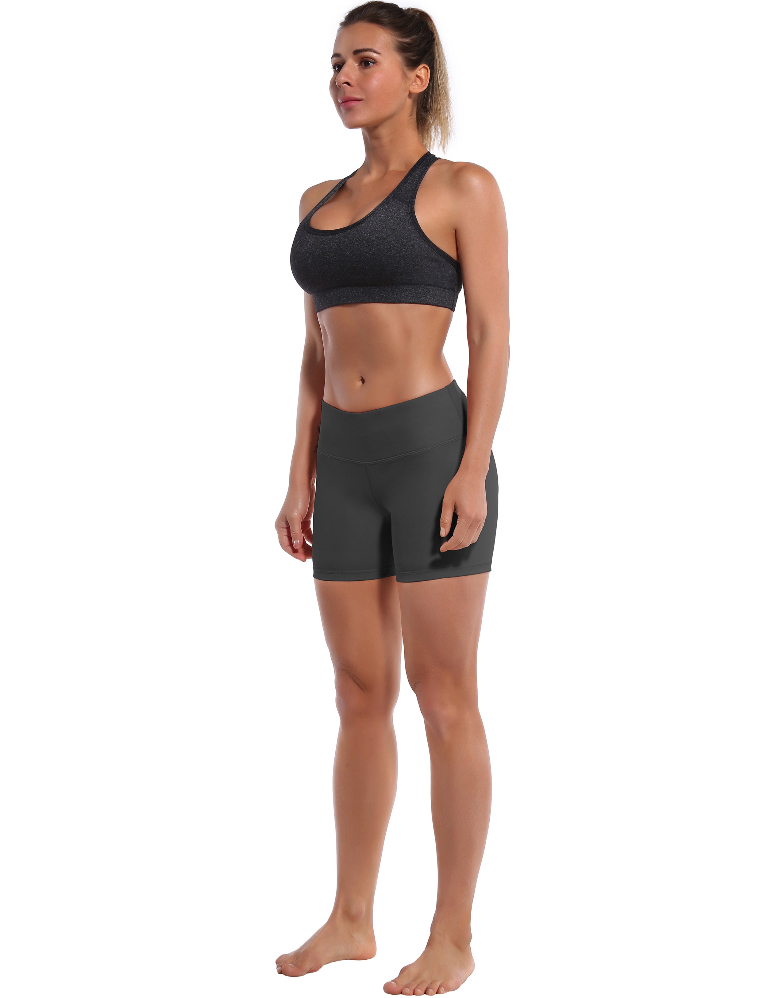 4" Jogging Shorts shadowcharcoal Sleek, soft, smooth and totally comfortable: our newest style is here. Softest-ever fabric High elasticity High density 4-way stretch Fabric doesn't attract lint easily No see-through Moisture-wicking Machine wash 75% Nylon, 25% Spandex