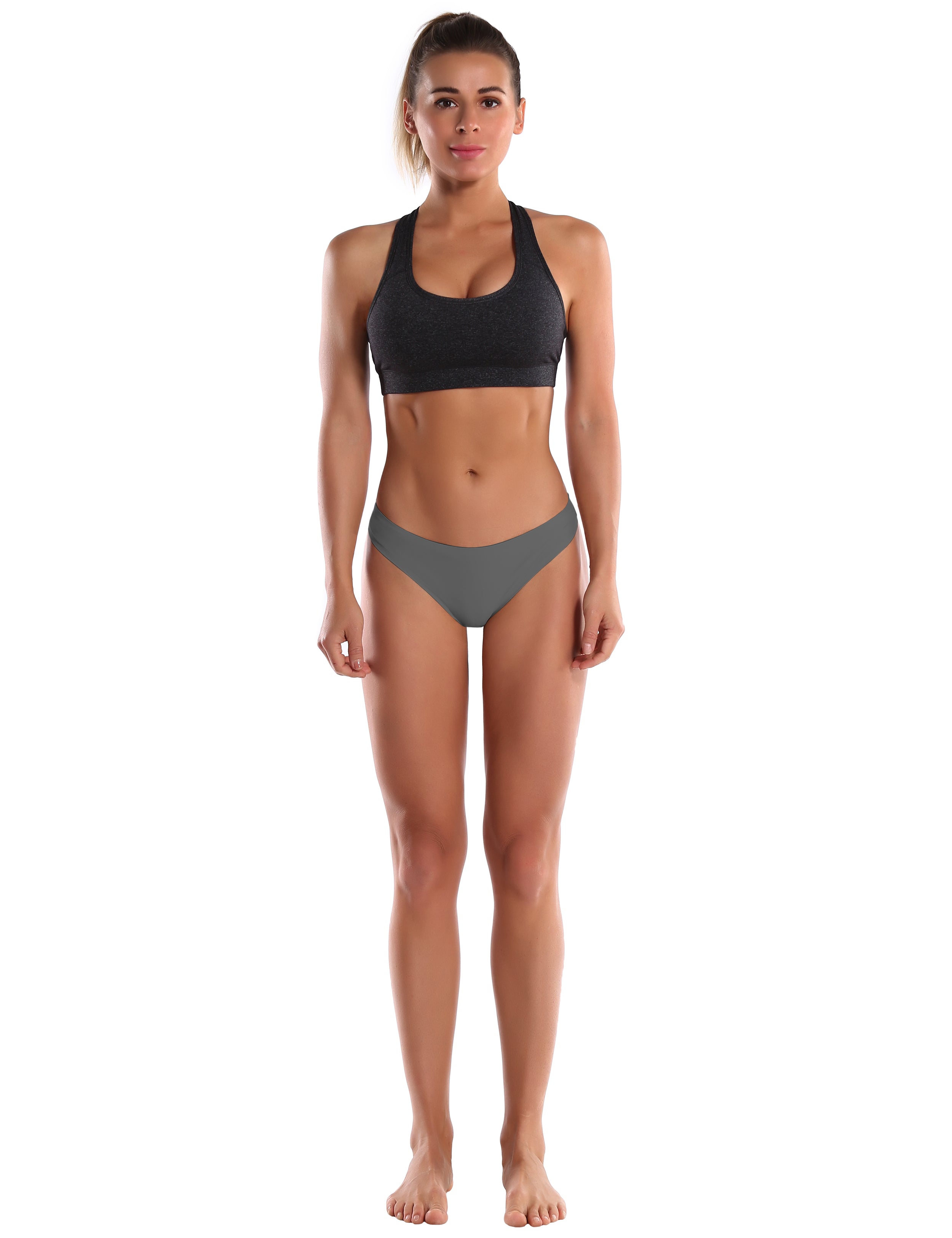 Invisibles Sport Thongs Darkgray Sleek, soft, smooth and totally comfortable: our newest thongs style is here. High elasticity High density Softest-ever fabric Laser cutting Unsealed Comfortable No panty lines Machine wash 95% Nylon, 5% Spandex