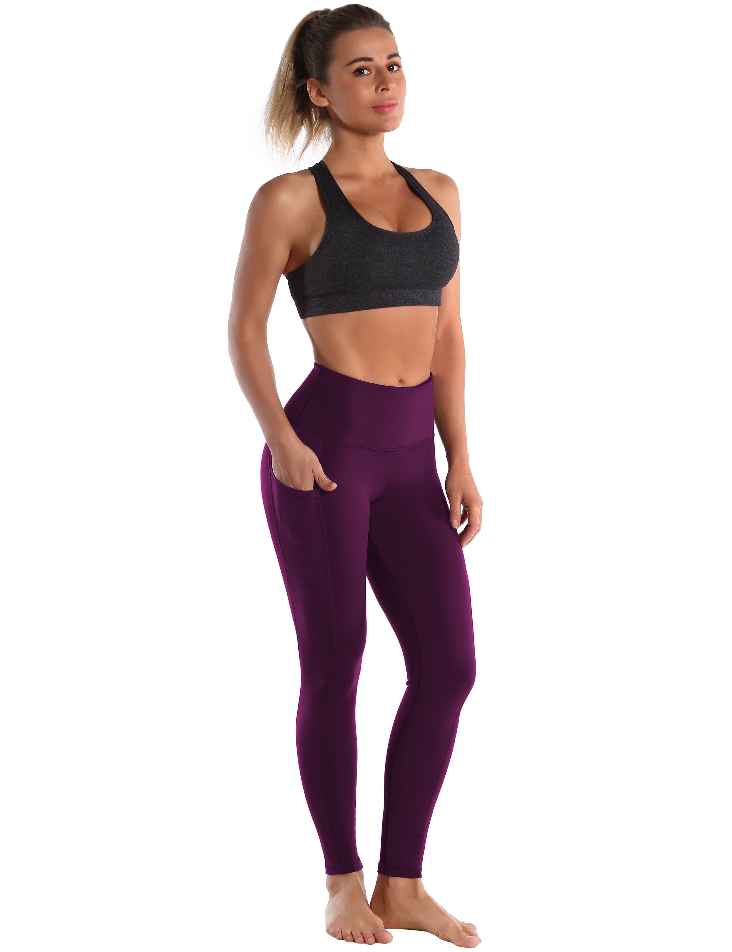 Hip Line Side Pockets Running Pants grapevine Sexy Hip Line Side Pockets 75%Nylon/25%Spandex Fabric doesn't attract lint easily 4-way stretch No see-through Moisture-wicking Tummy control Inner pocket Two lengths