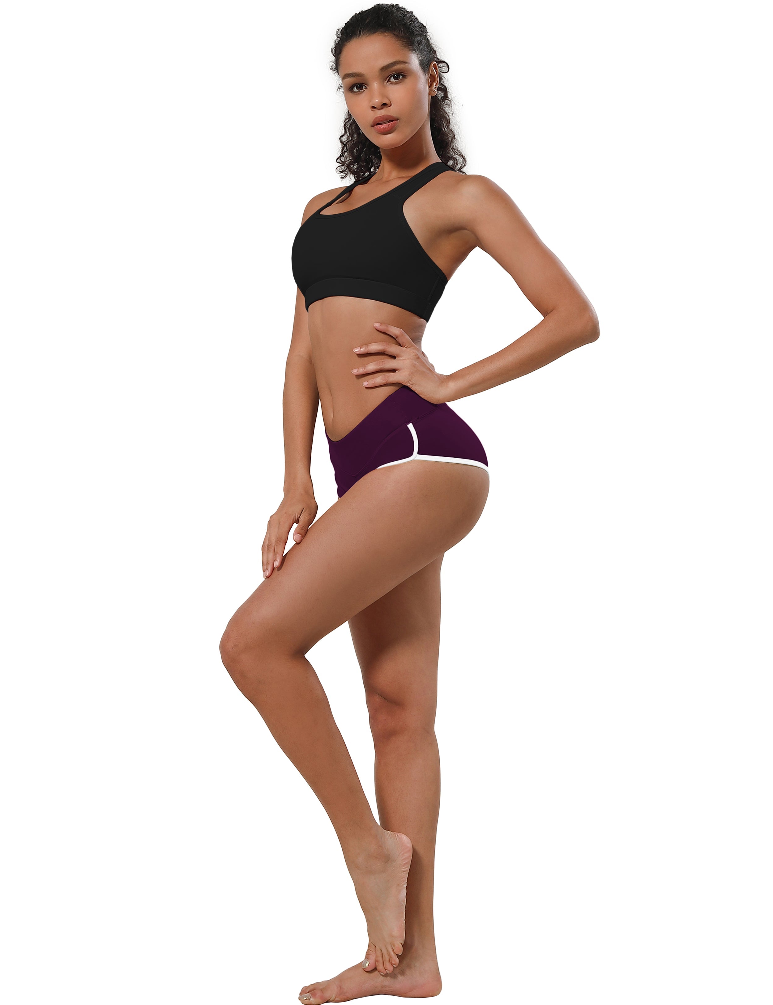 Sexy Booty Golf Shorts plum Sleek, soft, smooth and totally comfortable: our newest sexy style is here. Softest-ever fabric High elasticity High density 4-way stretch Fabric doesn't attract lint easily No see-through Moisture-wicking Machine wash 75%Nylon/25%Spandex