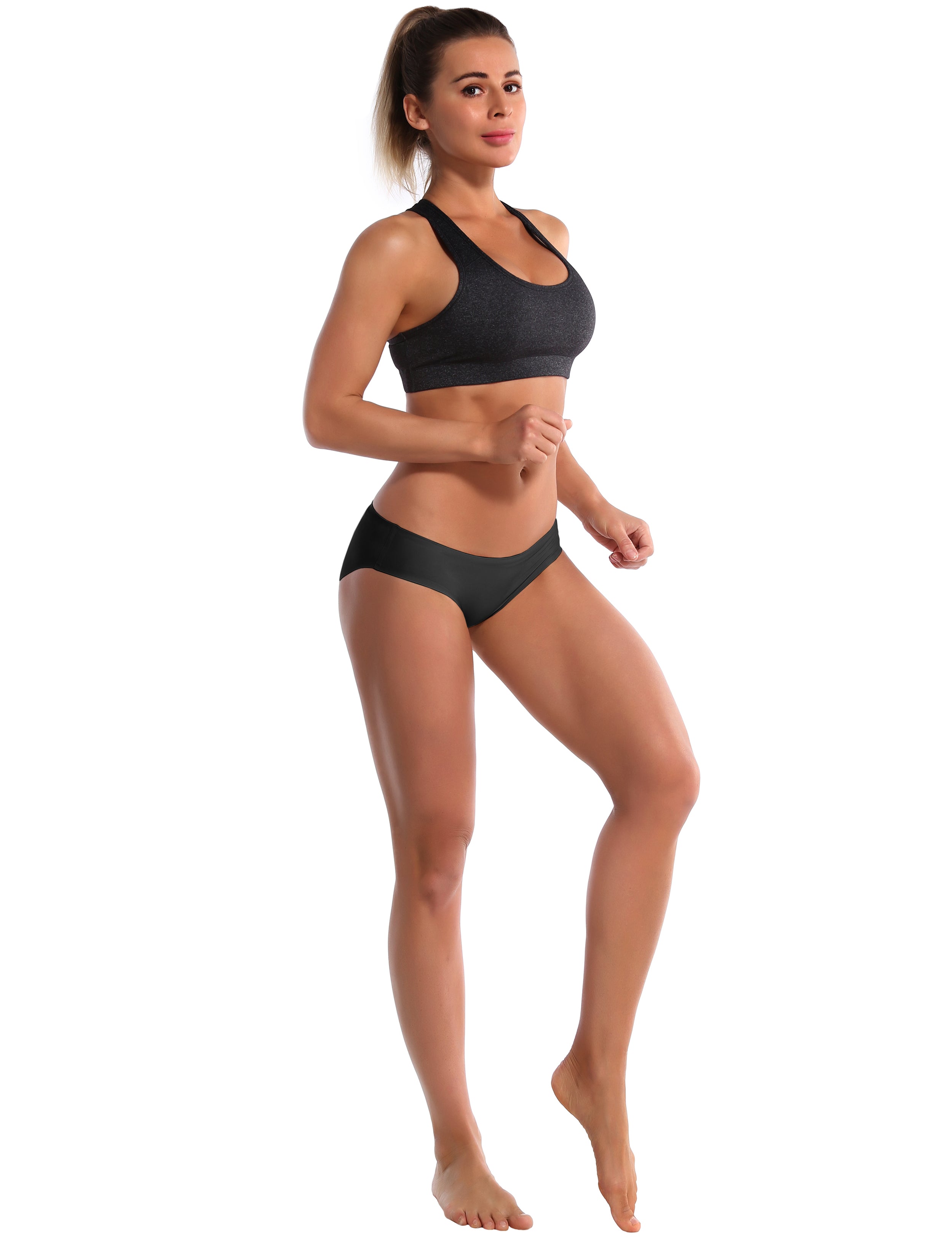 Invisibles Sport Bikini Panties black Sleek, soft, smooth and totally comfortable: our newest bikini style is here. High elasticity High density Softest-ever fabric Laser cutting Unsealed Comfortable No panty lines Machine wash 95% Nylon, 5% Spandex