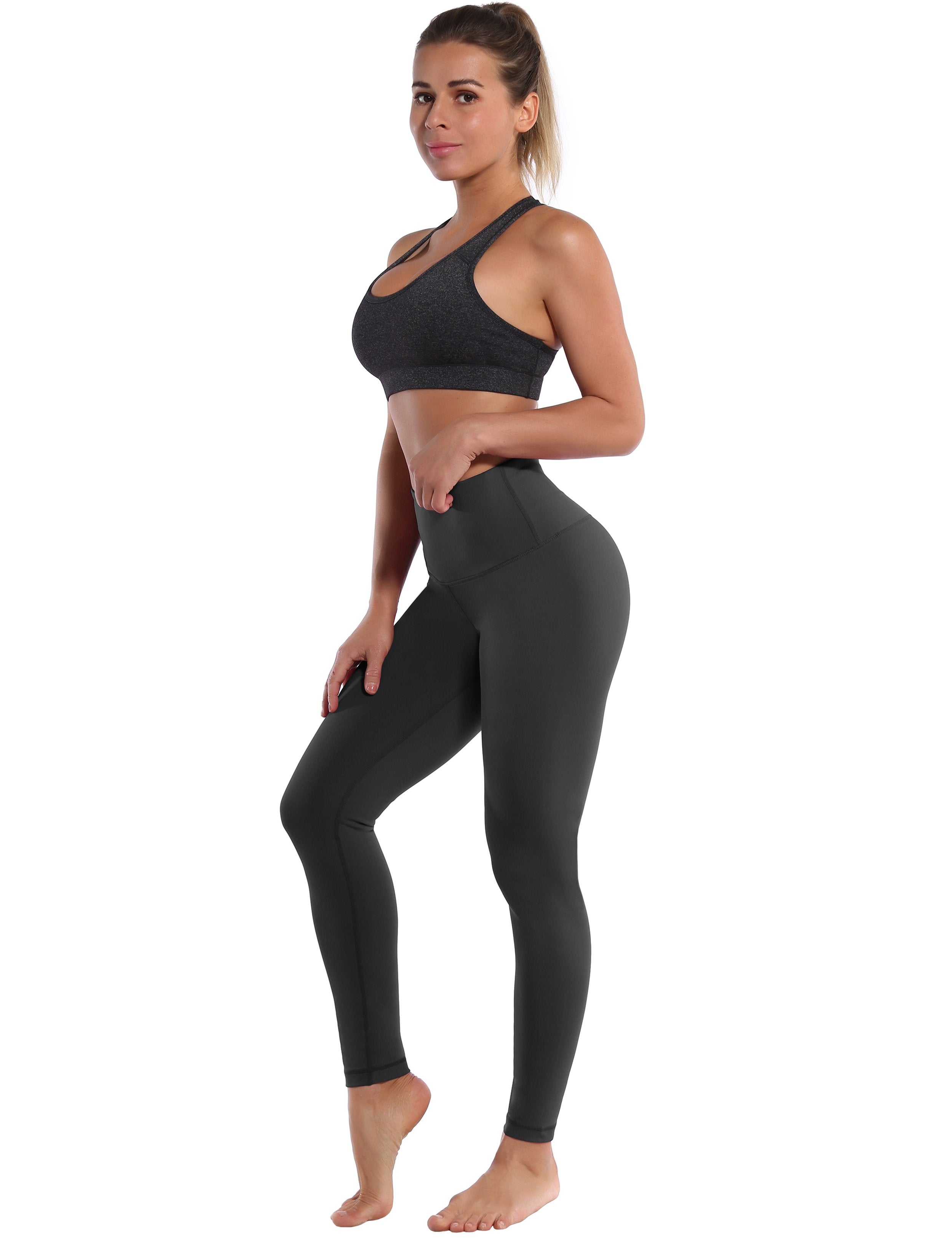 High Waist Golf Pants shadowcharcoal 75%Nylon/25%Spandex Fabric doesn't attract lint easily 4-way stretch No see-through Moisture-wicking Tummy control Inner pocket Four lengths