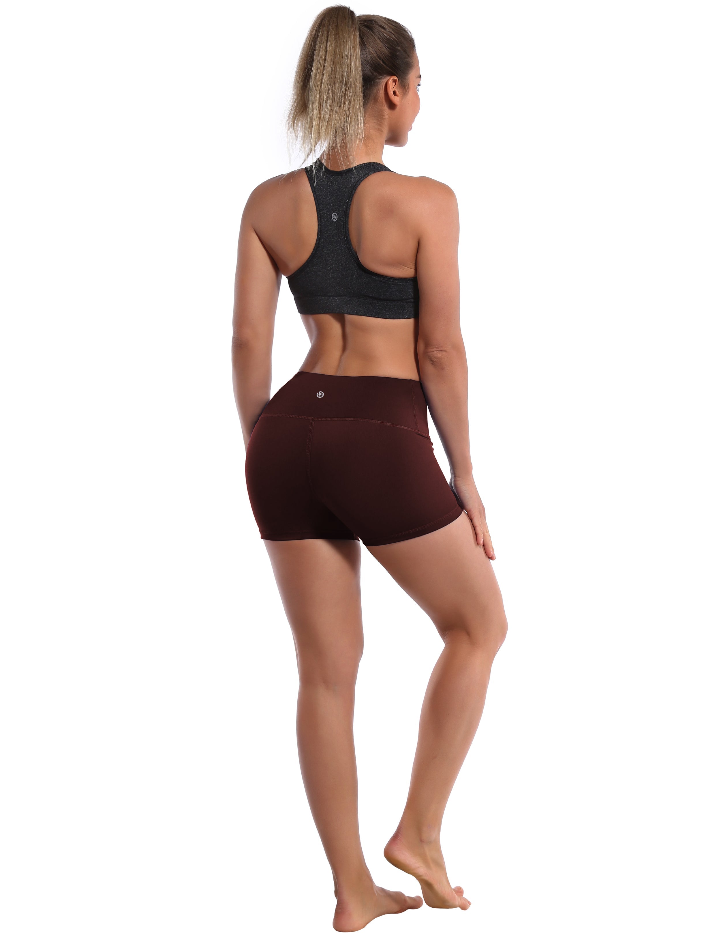 2.5" Jogging Shorts mahoganymaroon Softest-ever fabric High elasticity High density 4-way stretch Fabric doesn't attract lint easily No see-through Moisture-wicking Machine wash 75% Nylon, 25% Spandex