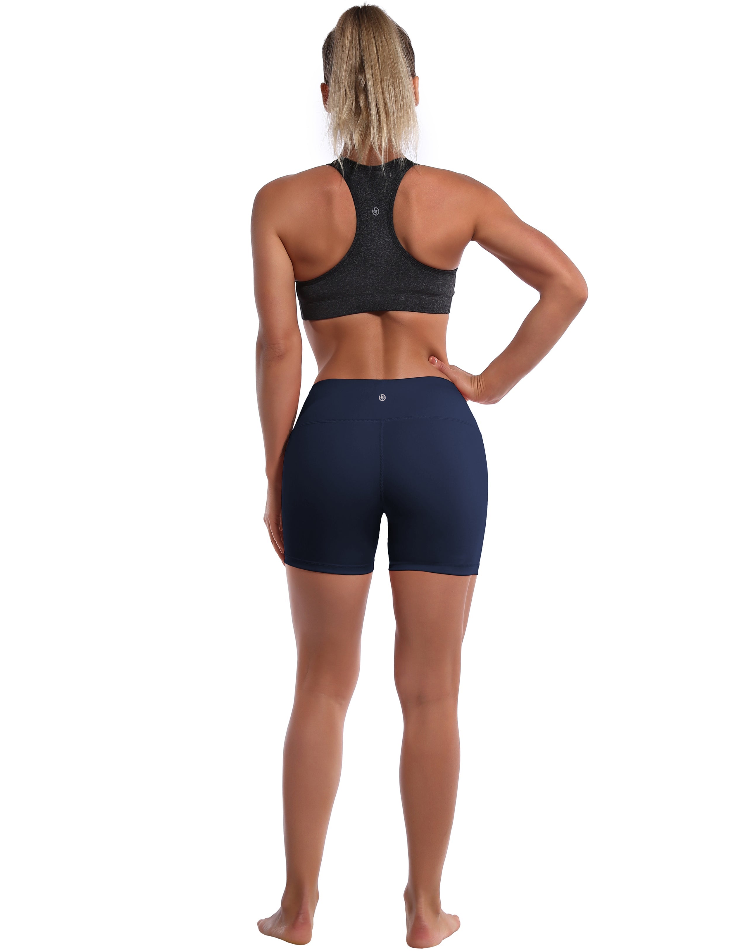 4" Jogging Shorts darknavy Sleek, soft, smooth and totally comfortable: our newest style is here. Softest-ever fabric High elasticity High density 4-way stretch Fabric doesn't attract lint easily No see-through Moisture-wicking Machine wash 75% Nylon, 25% Spandex