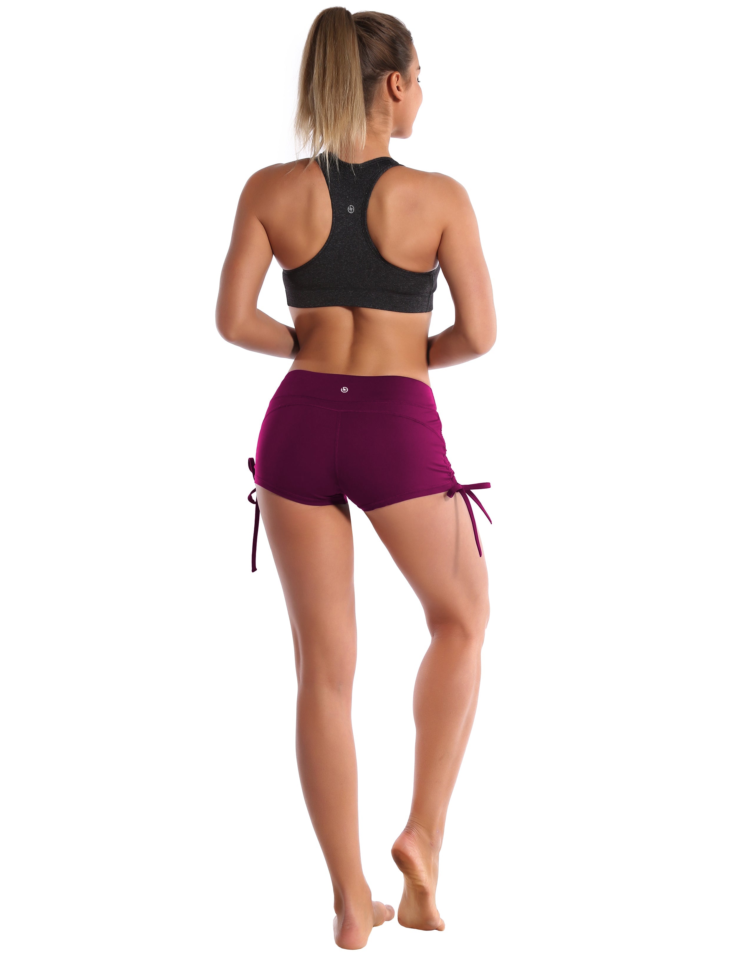 Side Drawstring Hot Shorts grapevine_yoga