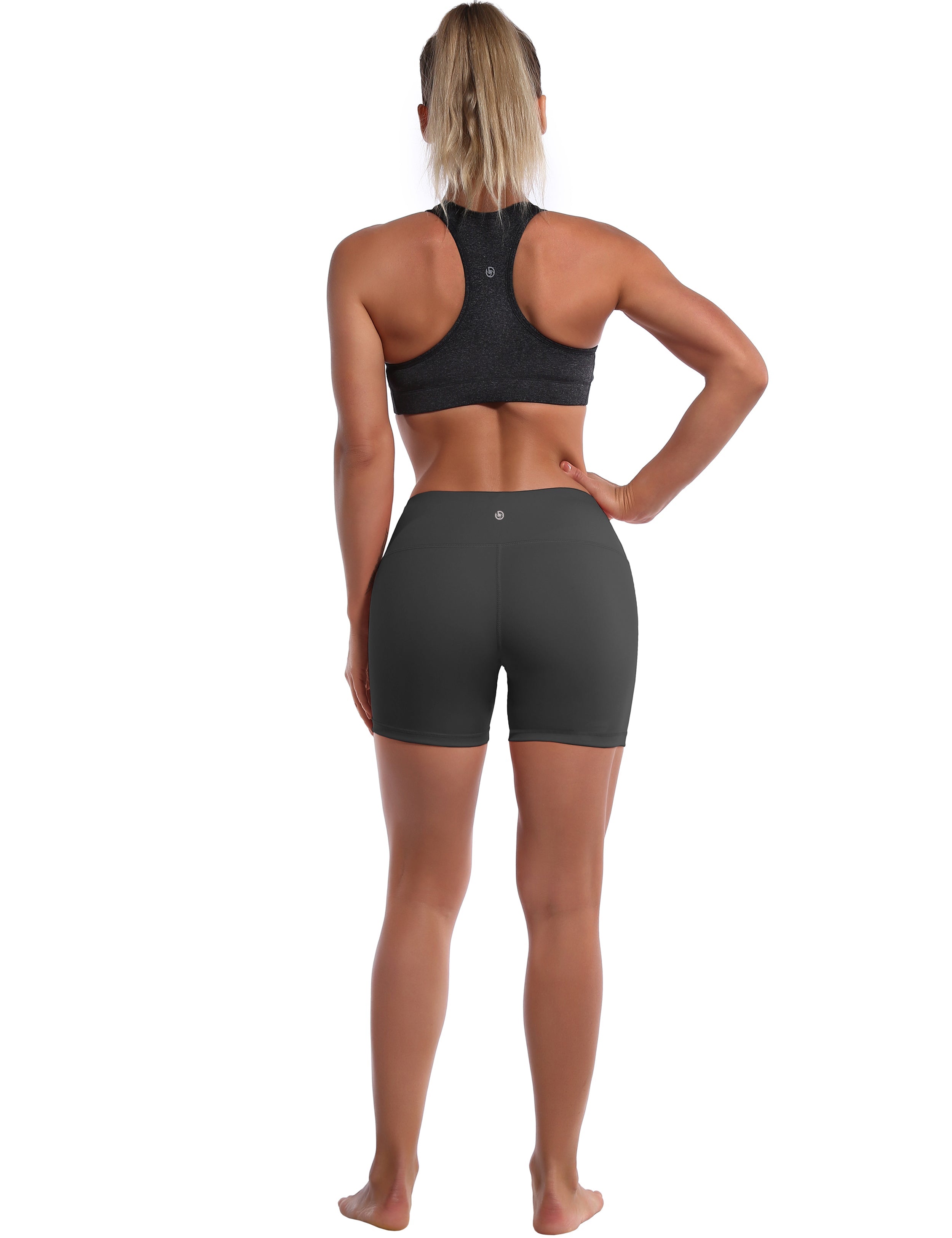 4" Pilates Shorts shadowcharcoal Sleek, soft, smooth and totally comfortable: our newest style is here. Softest-ever fabric High elasticity High density 4-way stretch Fabric doesn't attract lint easily No see-through Moisture-wicking Machine wash 75% Nylon, 25% Spandex