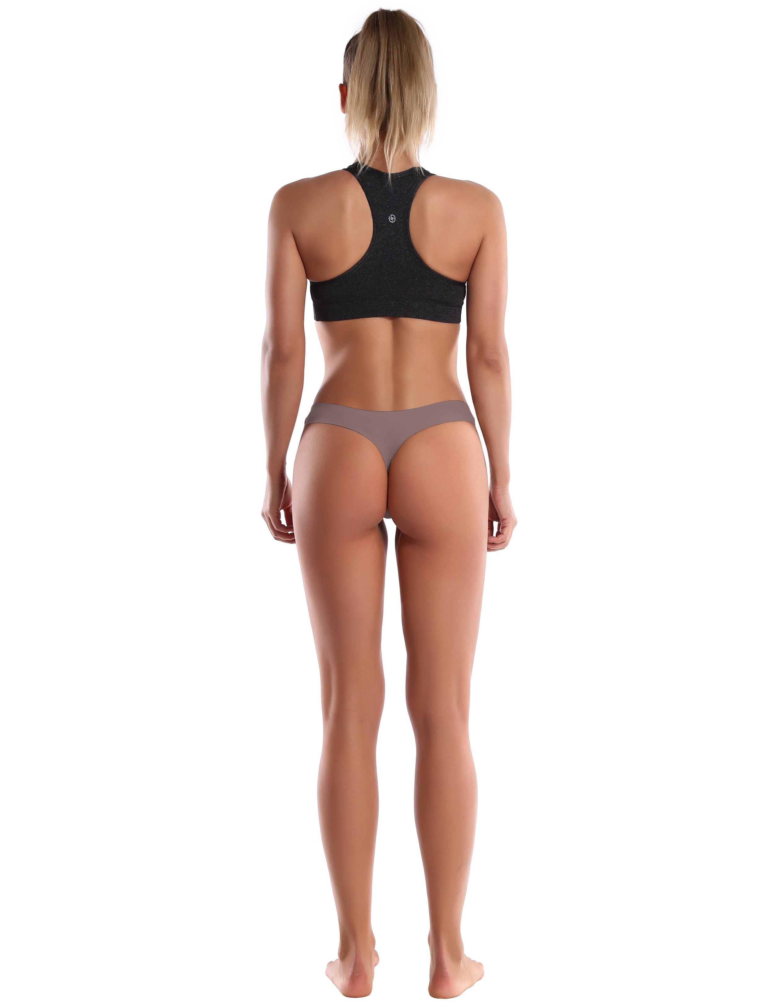 Invisibles Sport Thongs Brown Sleek, soft, smooth and totally comfortable: our newest thongs style is here. High elasticity High density Softest-ever fabric Laser cutting Unsealed Comfortable No panty lines Machine wash 95% Nylon, 5% Spandex