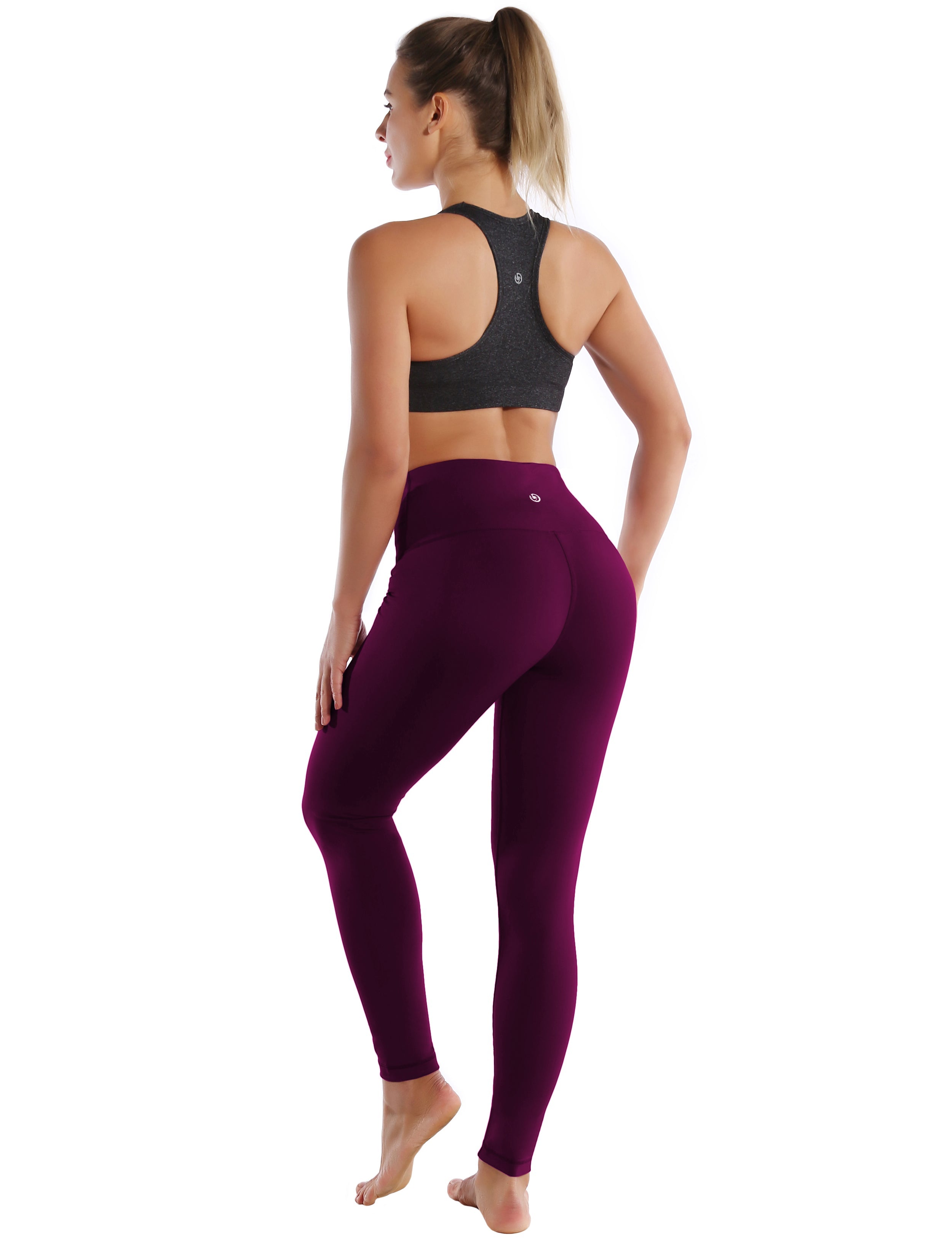 High Waist Running Pants grapevine 75%Nylon/25%Spandex Fabric doesn't attract lint easily 4-way stretch No see-through Moisture-wicking Tummy control Inner pocket Four lengths