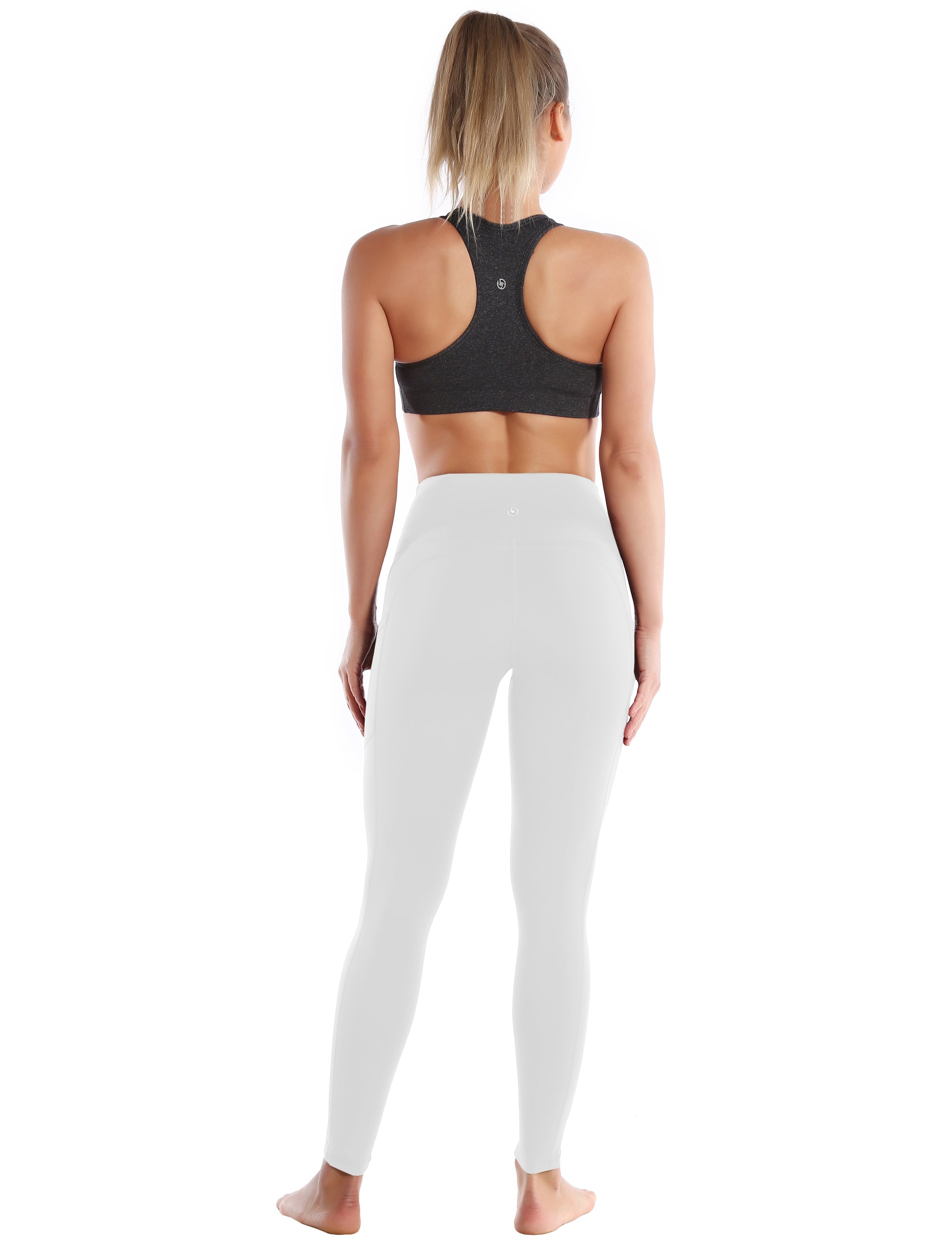 Hip Line Side Pockets Jogging Pants lightgray Sexy Hip Line Side Pockets 75%Nylon/25%Spandex Fabric doesn't attract lint easily 4-way stretch No see-through Moisture-wicking Tummy control Inner pocket Two lengths