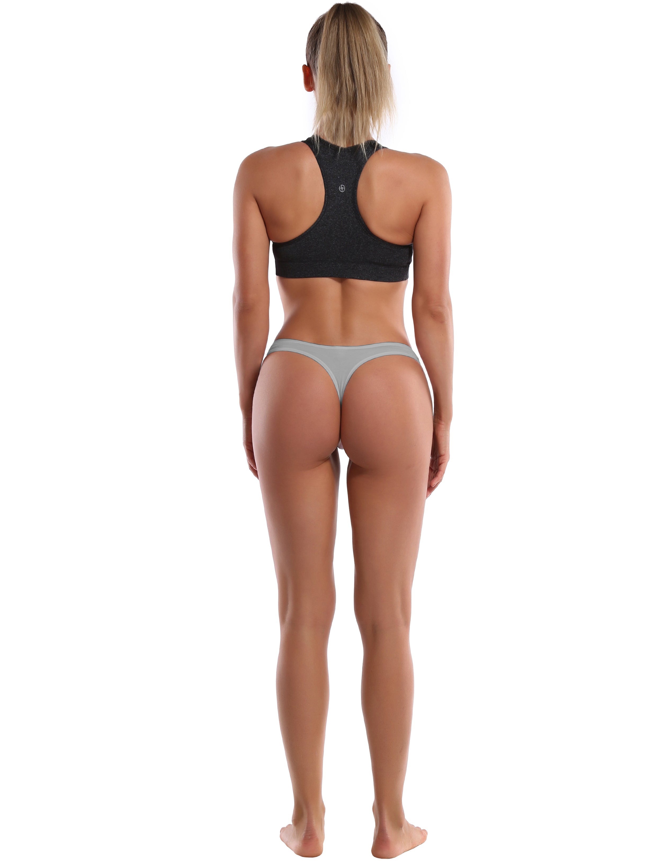 Super Soft Modal Sports Thongs underwear lightgray_Plus Size