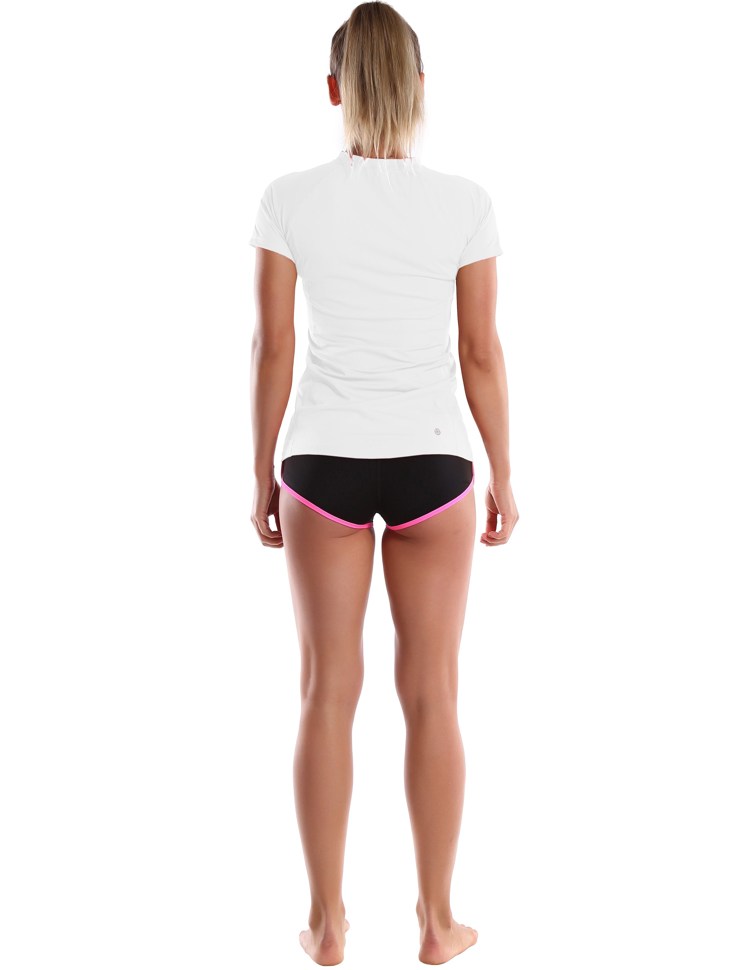 Short Sleeve UPF 50+Rashguard white_Running