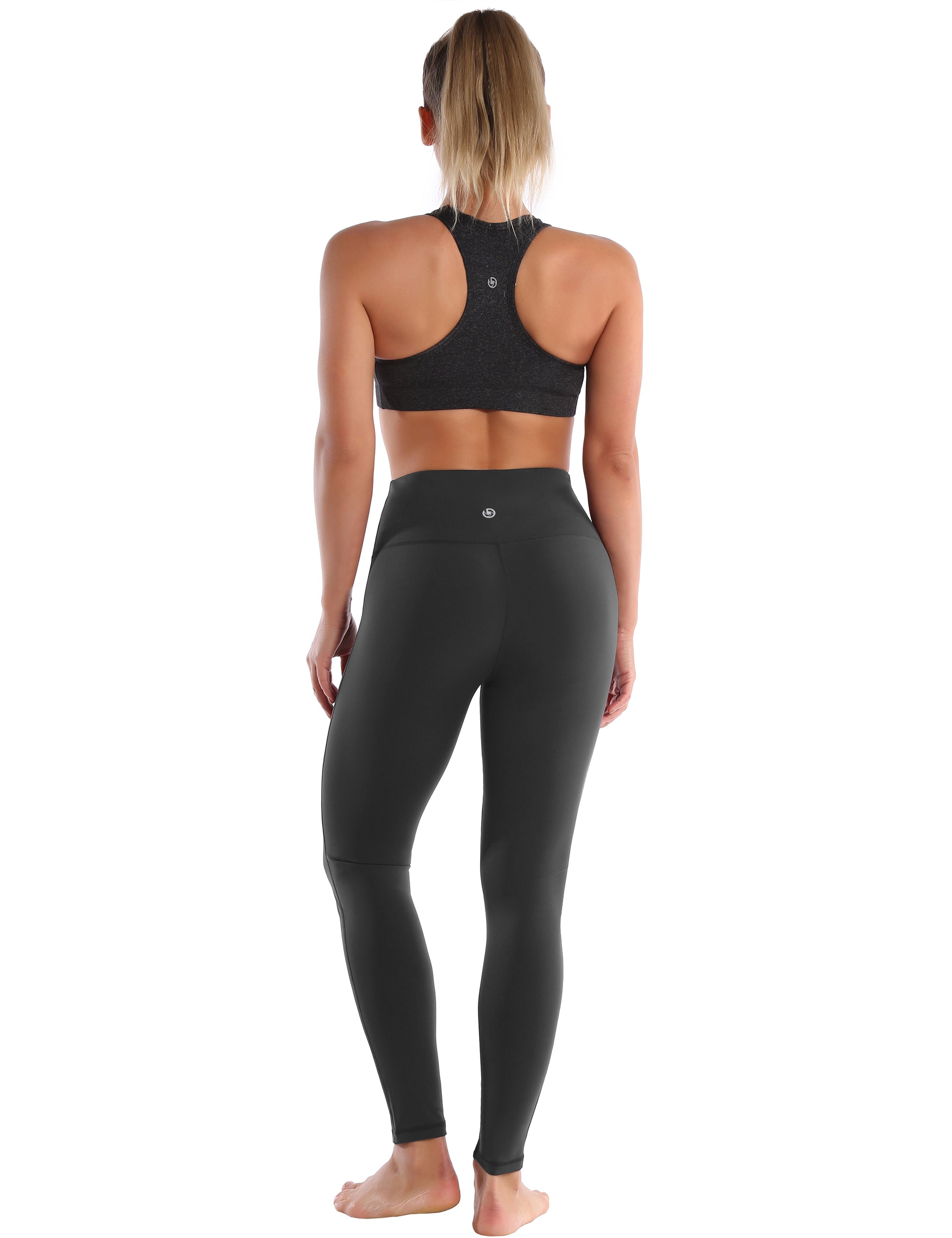 High Waist Side Line Gym Pants shadowcharcoal Side Line is Make Your Legs Look Longer and Thinner 75%Nylon/25%Spandex Fabric doesn't attract lint easily 4-way stretch No see-through Moisture-wicking Tummy control Inner pocket Two lengths