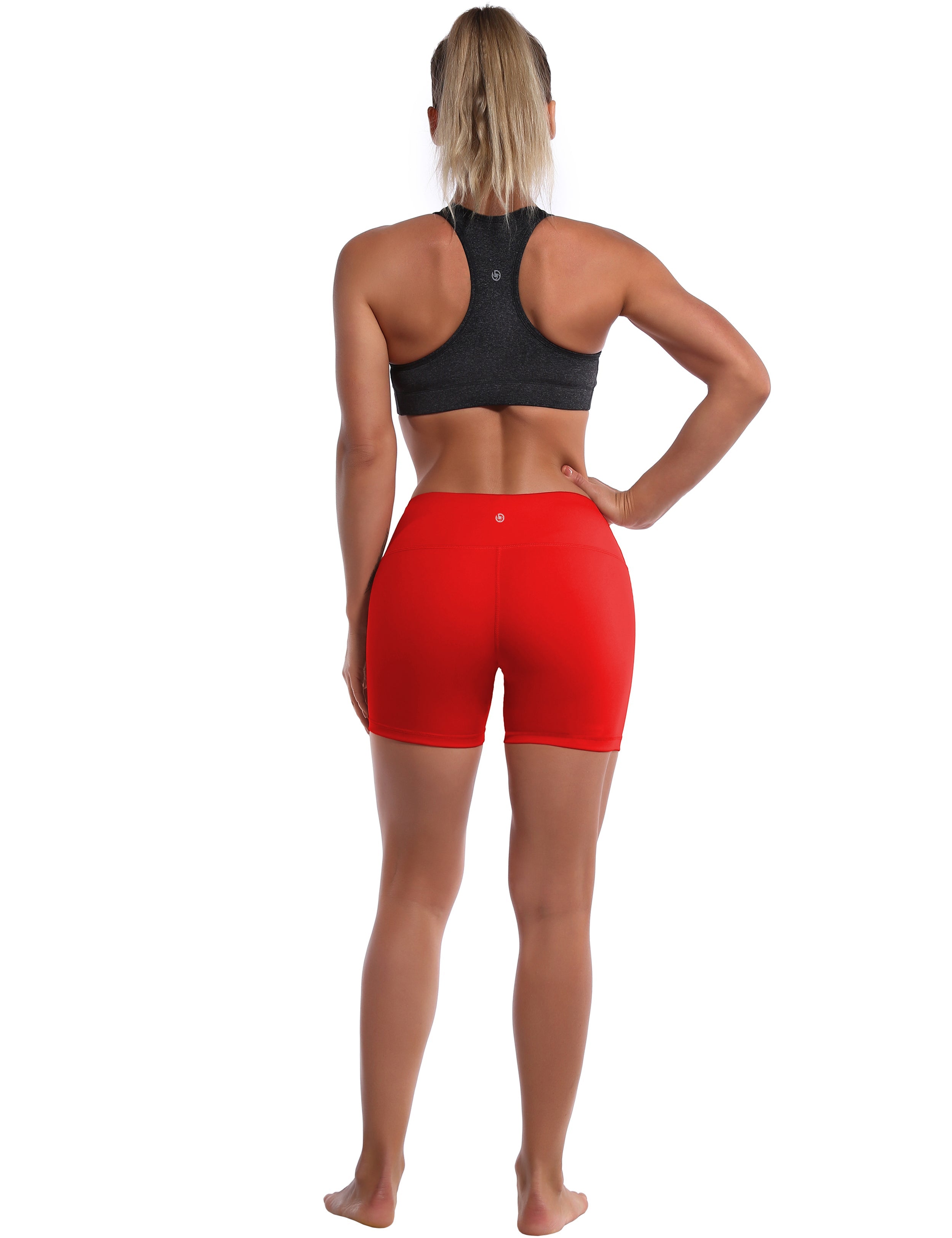 4" Jogging Shorts scarlet Sleek, soft, smooth and totally comfortable: our newest style is here. Softest-ever fabric High elasticity High density 4-way stretch Fabric doesn't attract lint easily No see-through Moisture-wicking Machine wash 75% Nylon, 25% Spandex