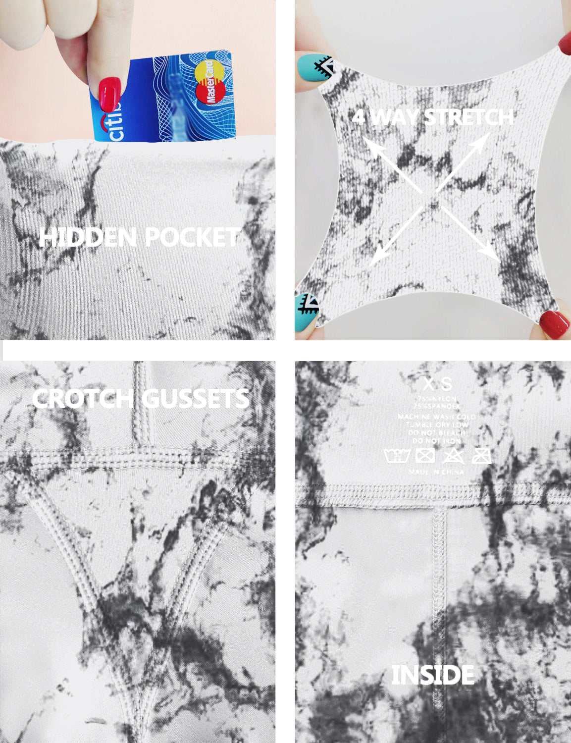 22" Printed Side Pockets Capris arabescato_Jogging