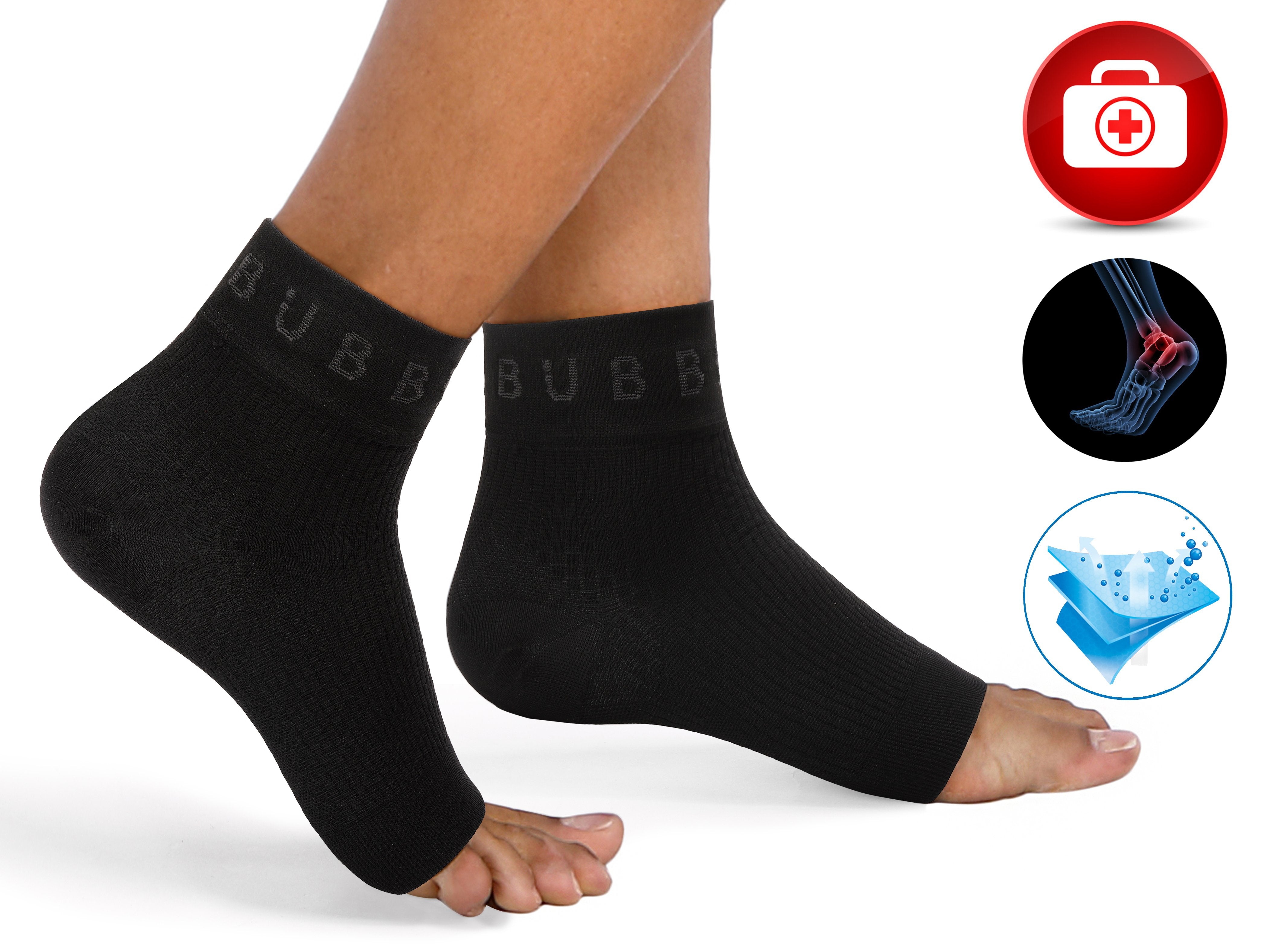 BUBBLELIME 80N/20S Compression Arch Support Ankle Brace