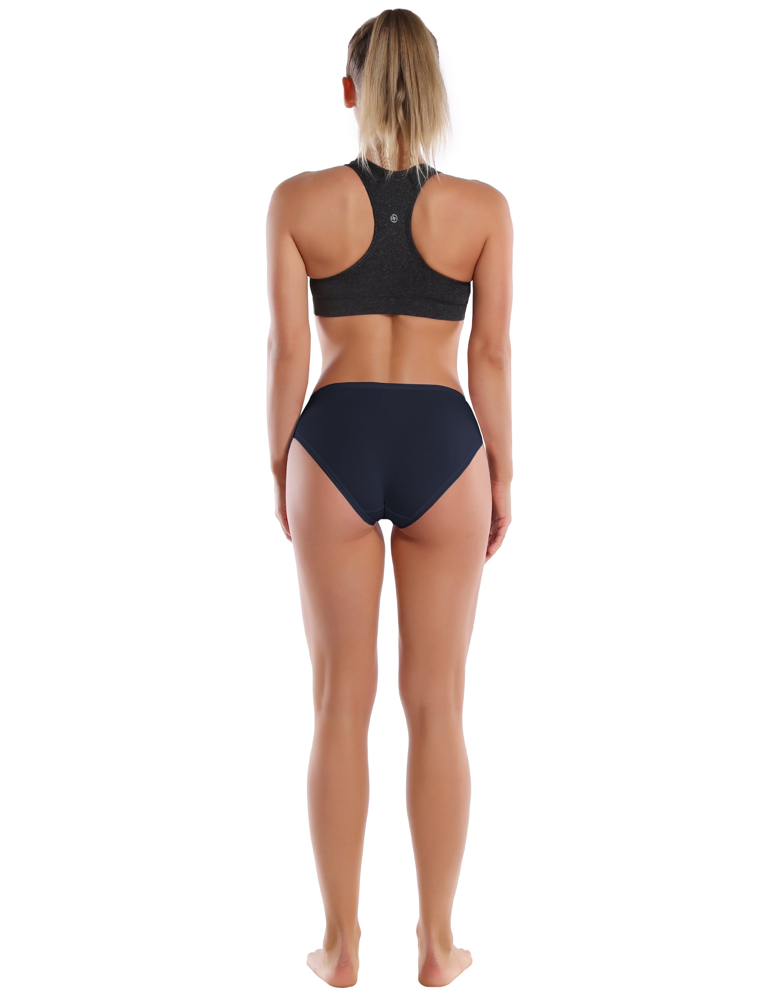 Super Soft Modal Sports Bikini Underwear darknavy_Running