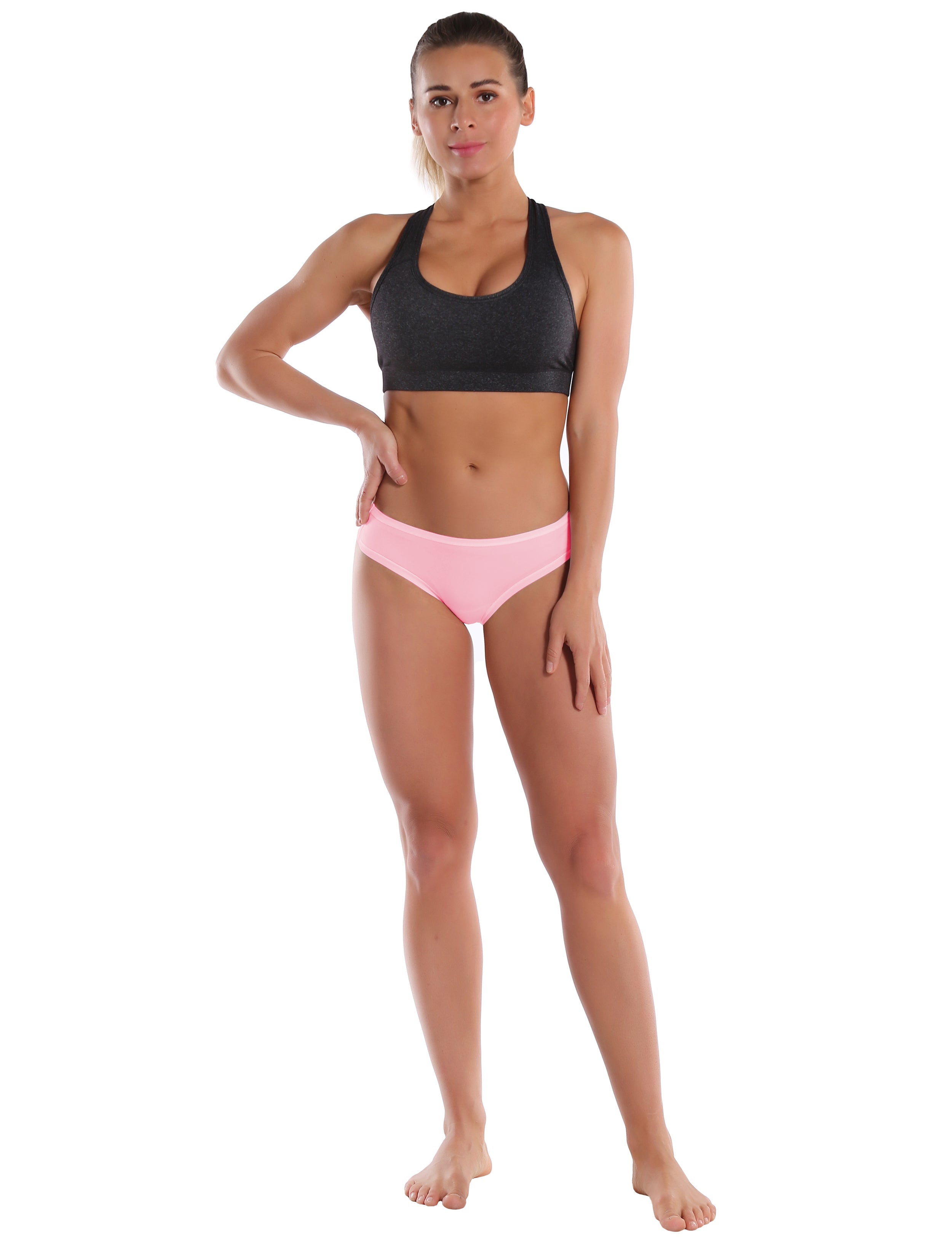 Super Soft Modal Sports Bikini Underwear lightpink_Running