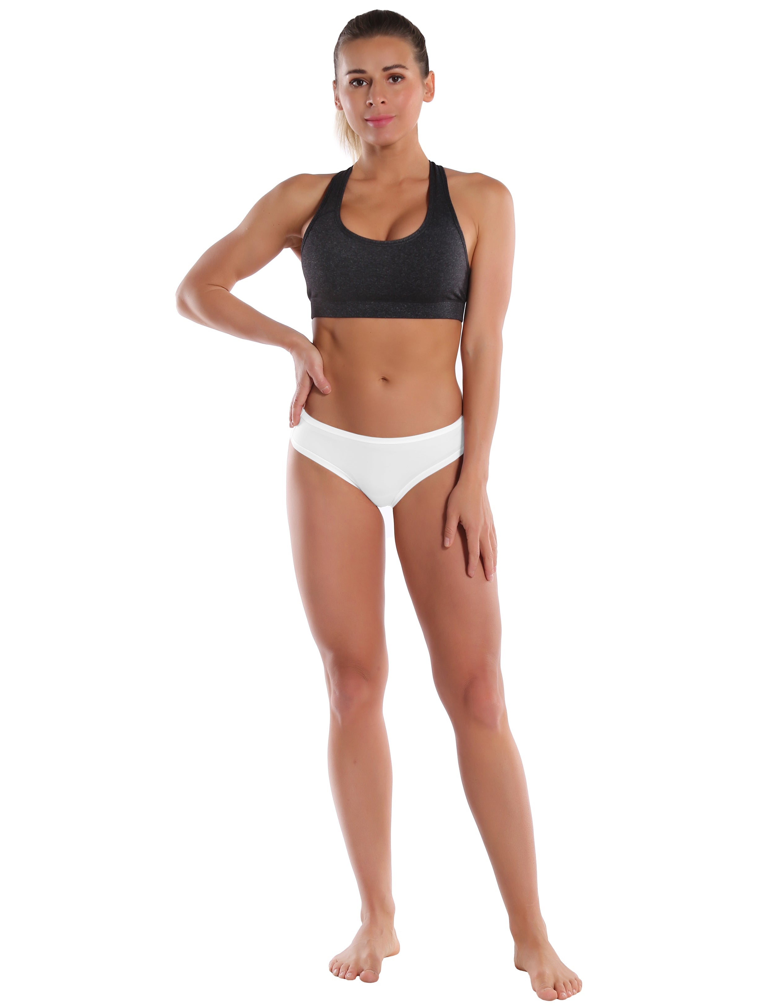 Super Soft Modal Sports Bikini Underwear white_Jogging