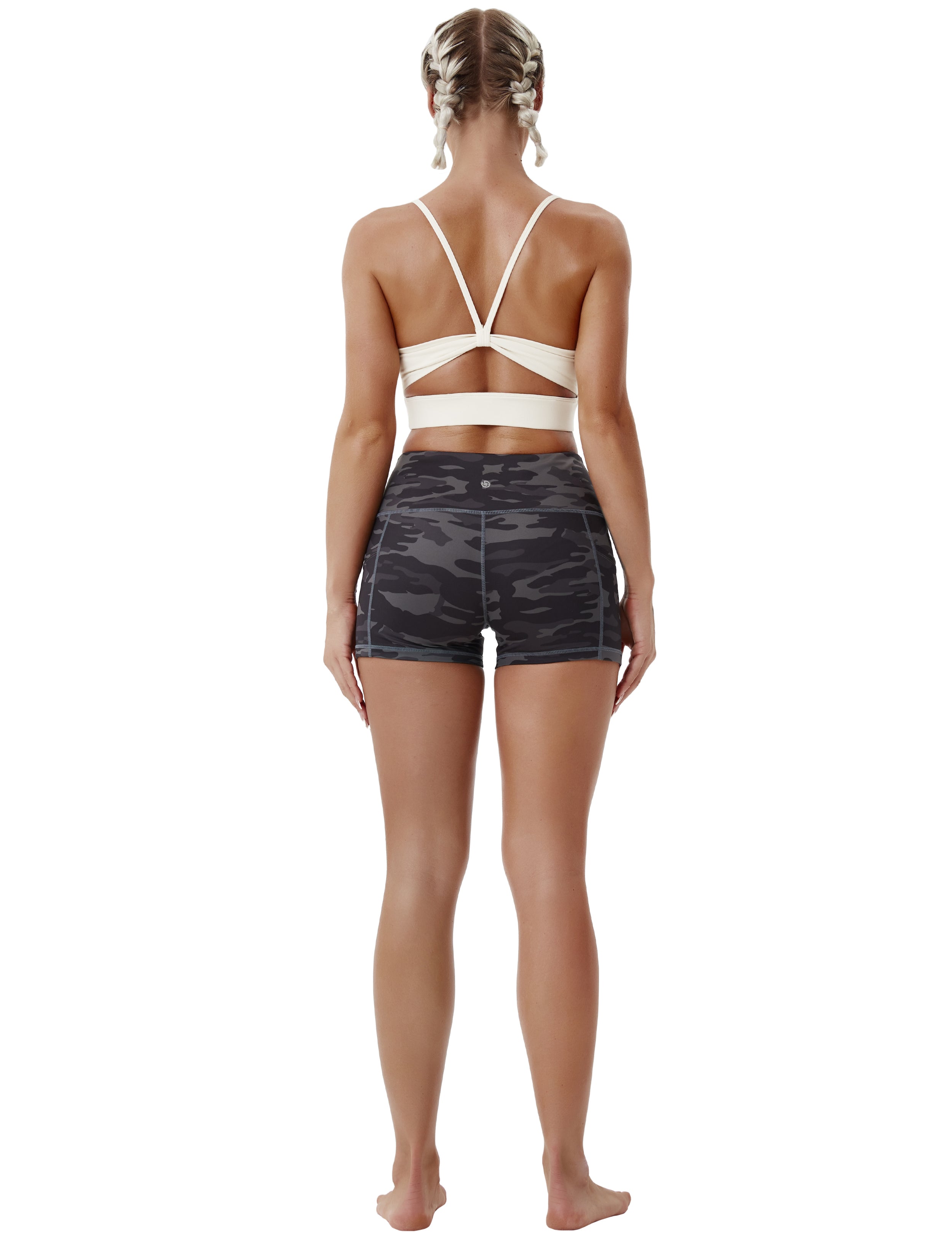 2.5" Printed Side Pockets Biking Shorts dimgraycamo Sleek, soft, smooth and totally comfortable: our newest sexy style is here. Softest-ever fabric High elasticity High density 4-way stretch Fabric doesn't attract lint easily No see-through Moisture-wicking Machine wash 78% Polyester, 22% Spandex