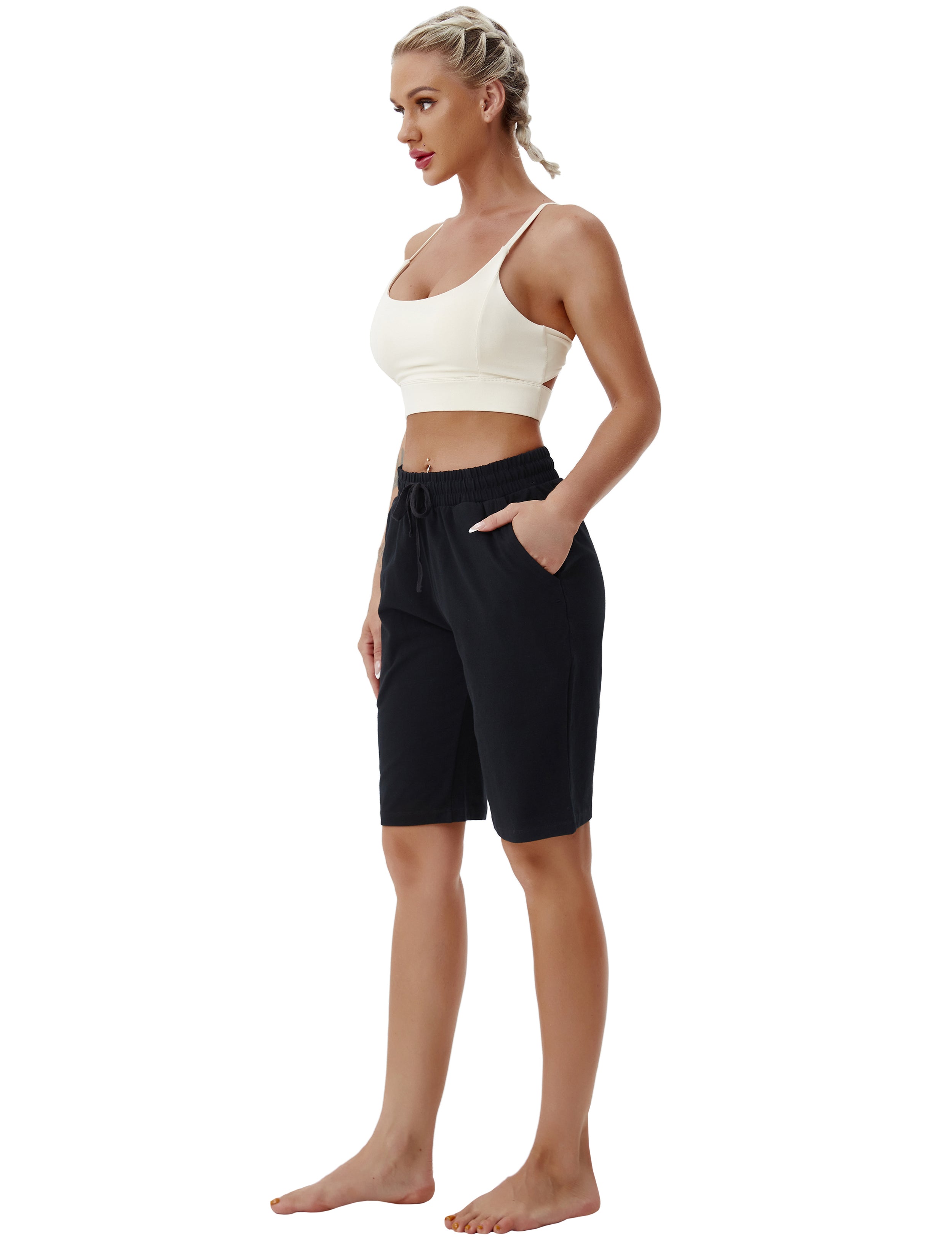 10" Joggers Shorts black_Plus Size