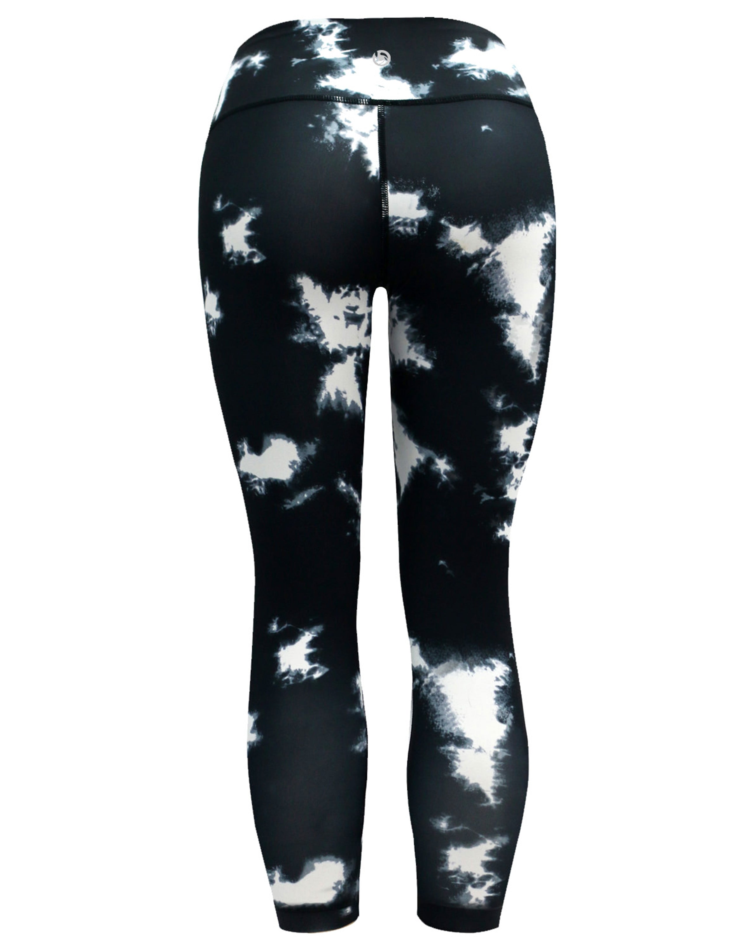 22" Printed Yoga Pants BLACKMARBLE