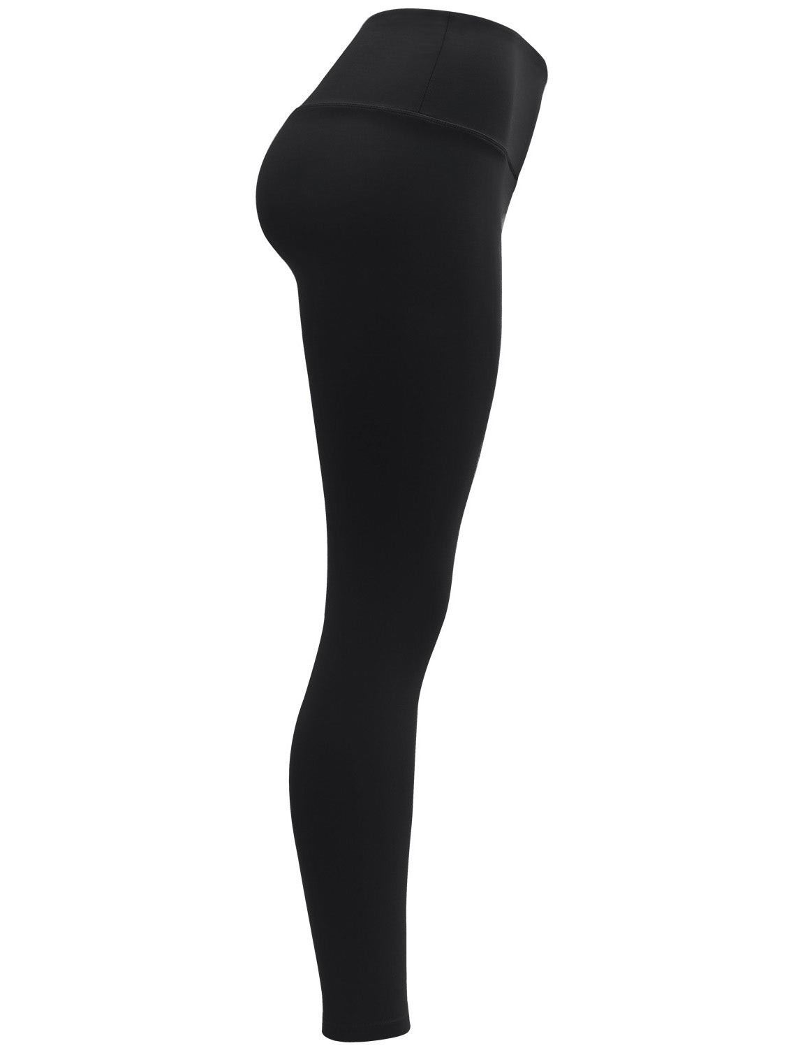 High Waist Yoga Pants black_yoga bubblelime