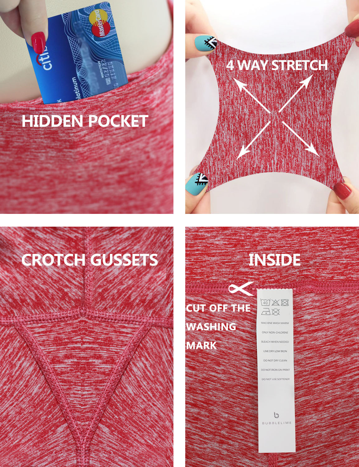 High Waist Jogging Pants heatherred