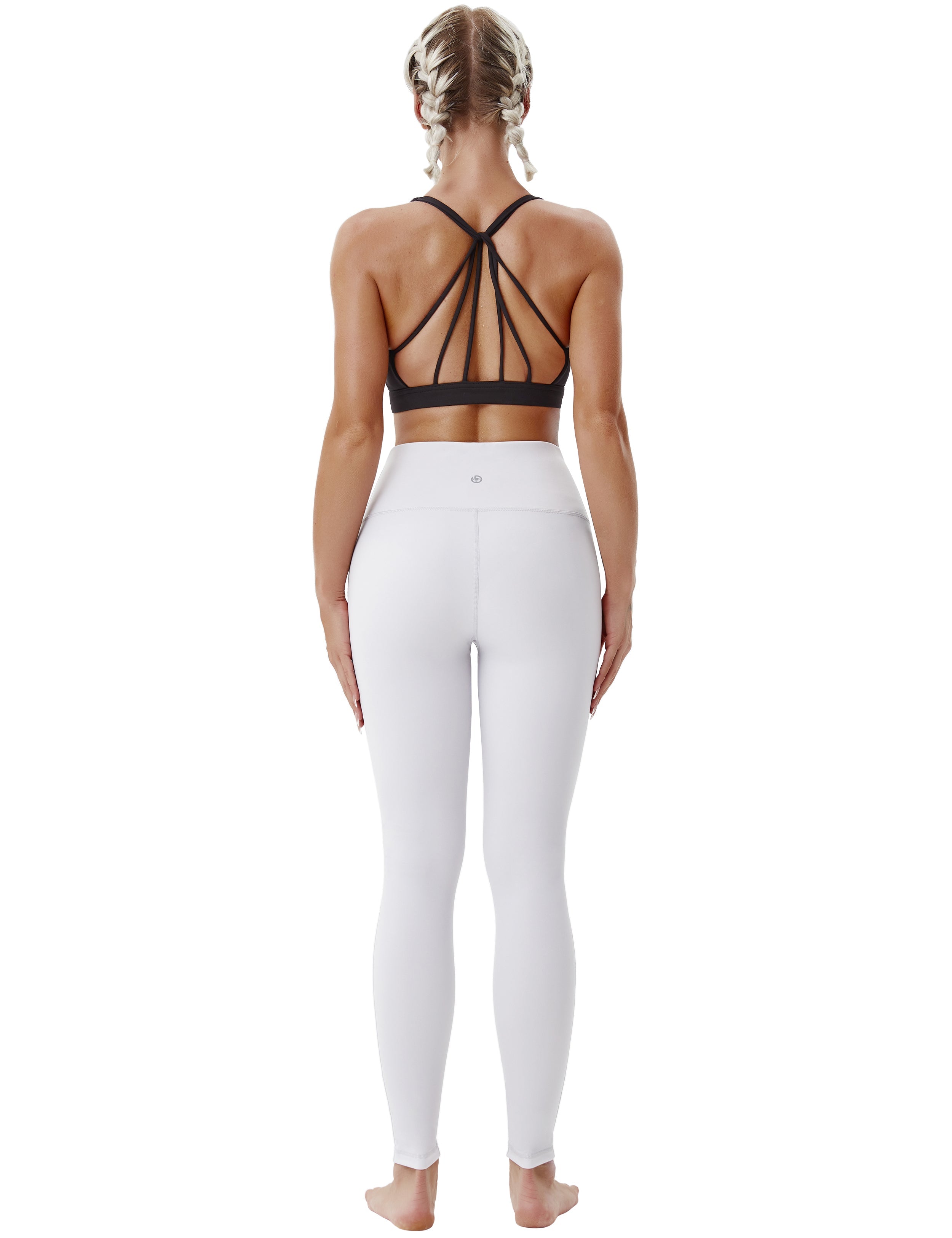 High Waist Side Line Gym Pants lightgray Side Line is Make Your Legs Look Longer and Thinner 75%Nylon/25%Spandex Fabric doesn't attract lint easily 4-way stretch No see-through Moisture-wicking Tummy control Inner pocket Two lengths
