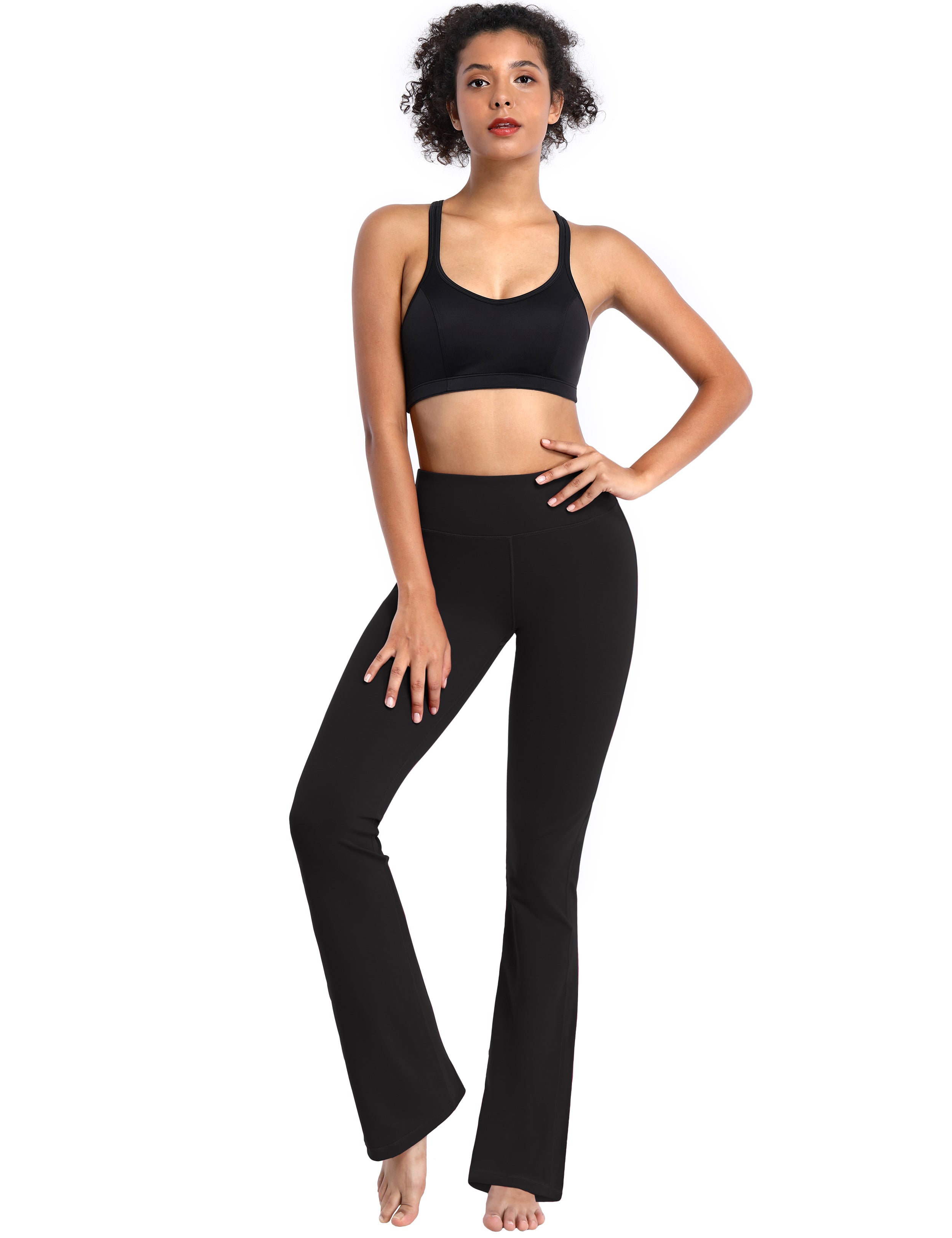 29" 31" 33" 35" 37"  Flare Yoga Pants with Pockets