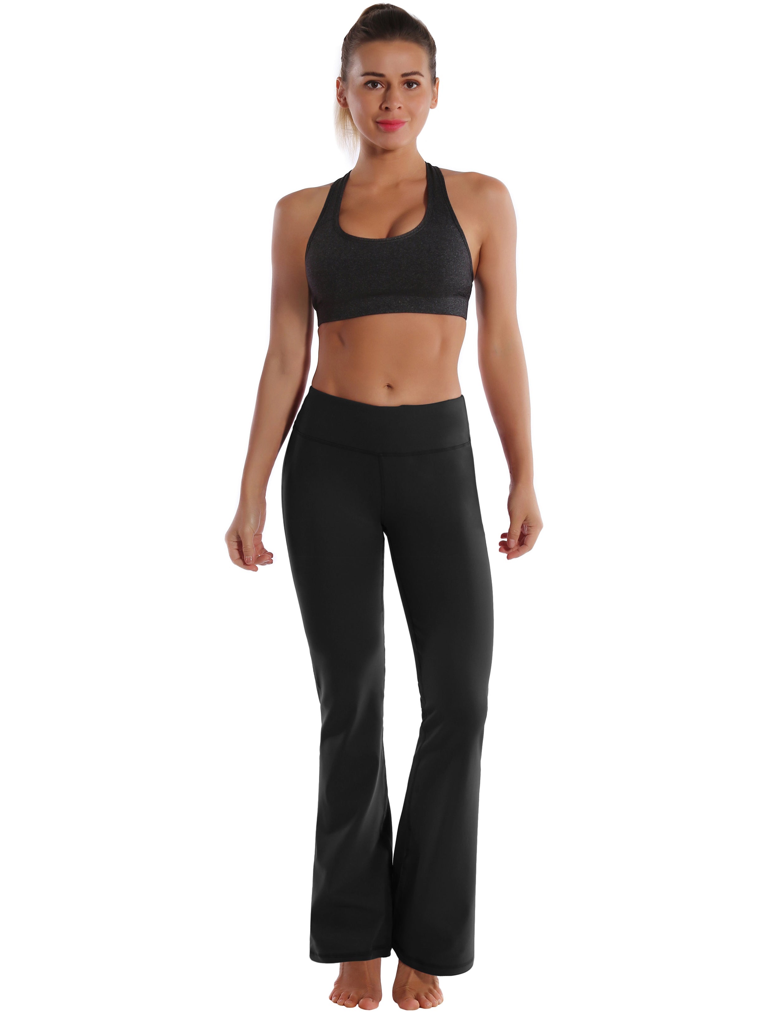 High Waist Yoga Pants black ins_yoga – bubblelime